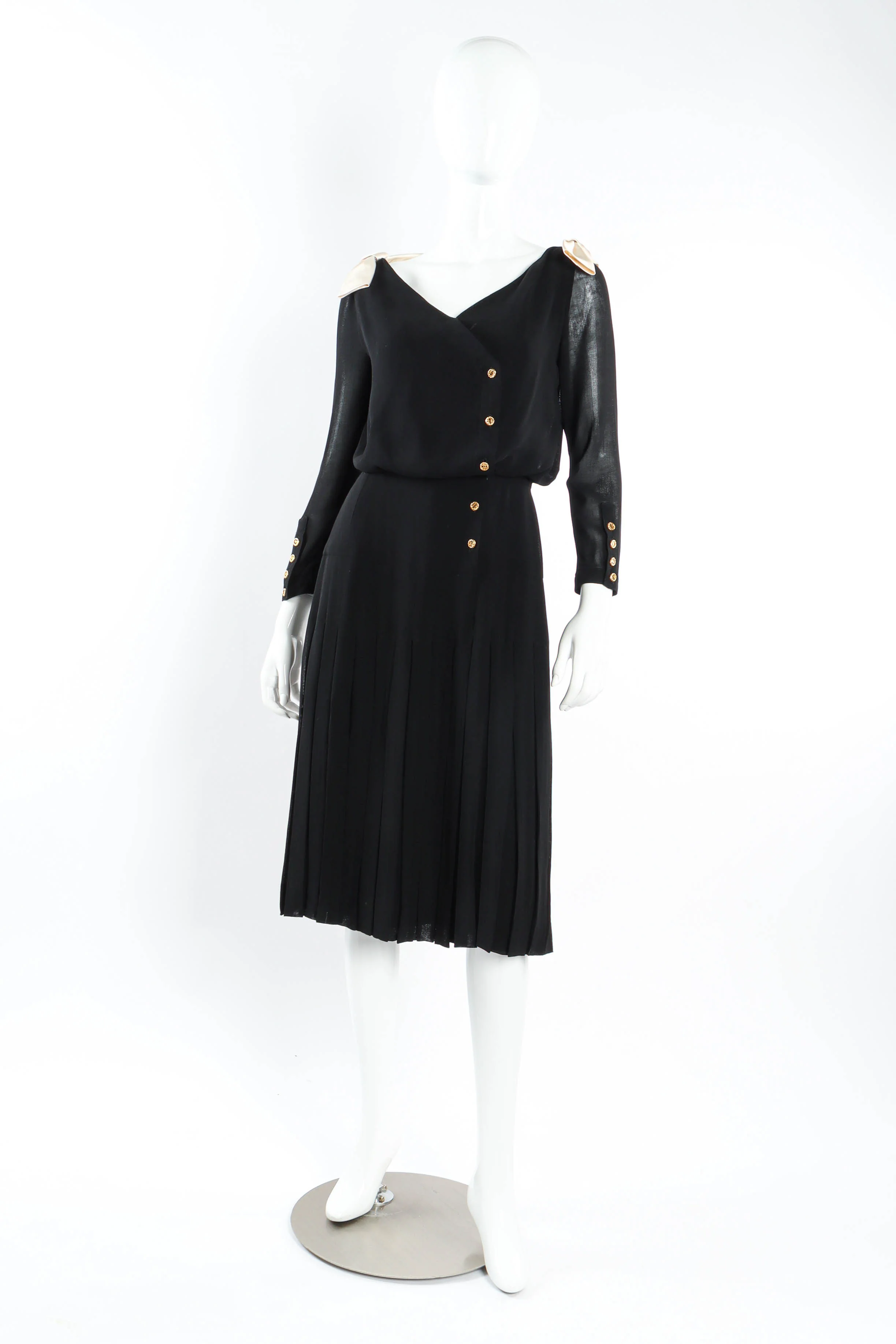 CC Pleated Wrap Dress - Image 6
