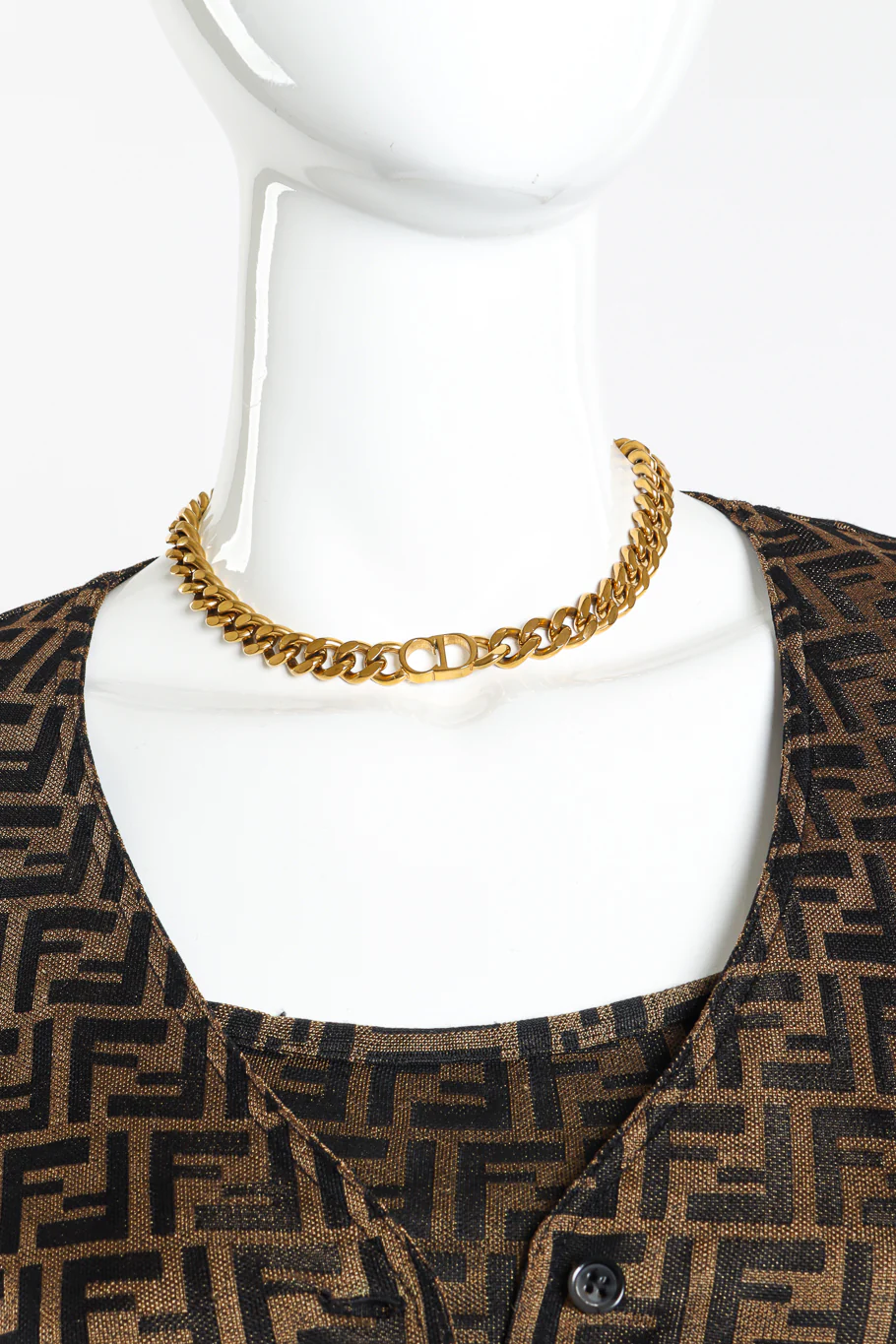 CD Logo Collar Necklace - Image 2