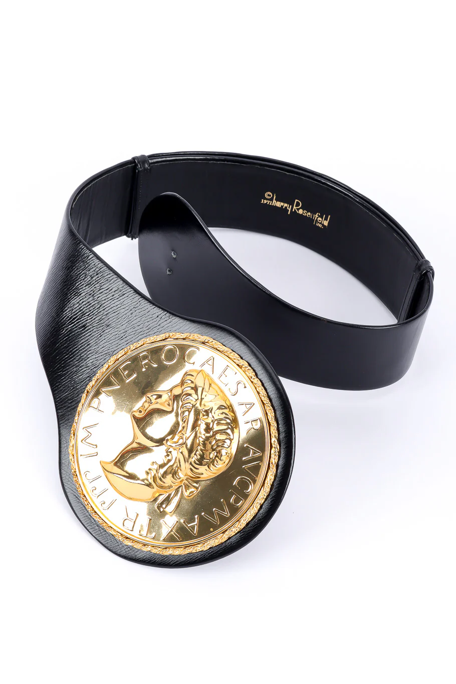 Caesar Medallion Leather Belt - Image 3