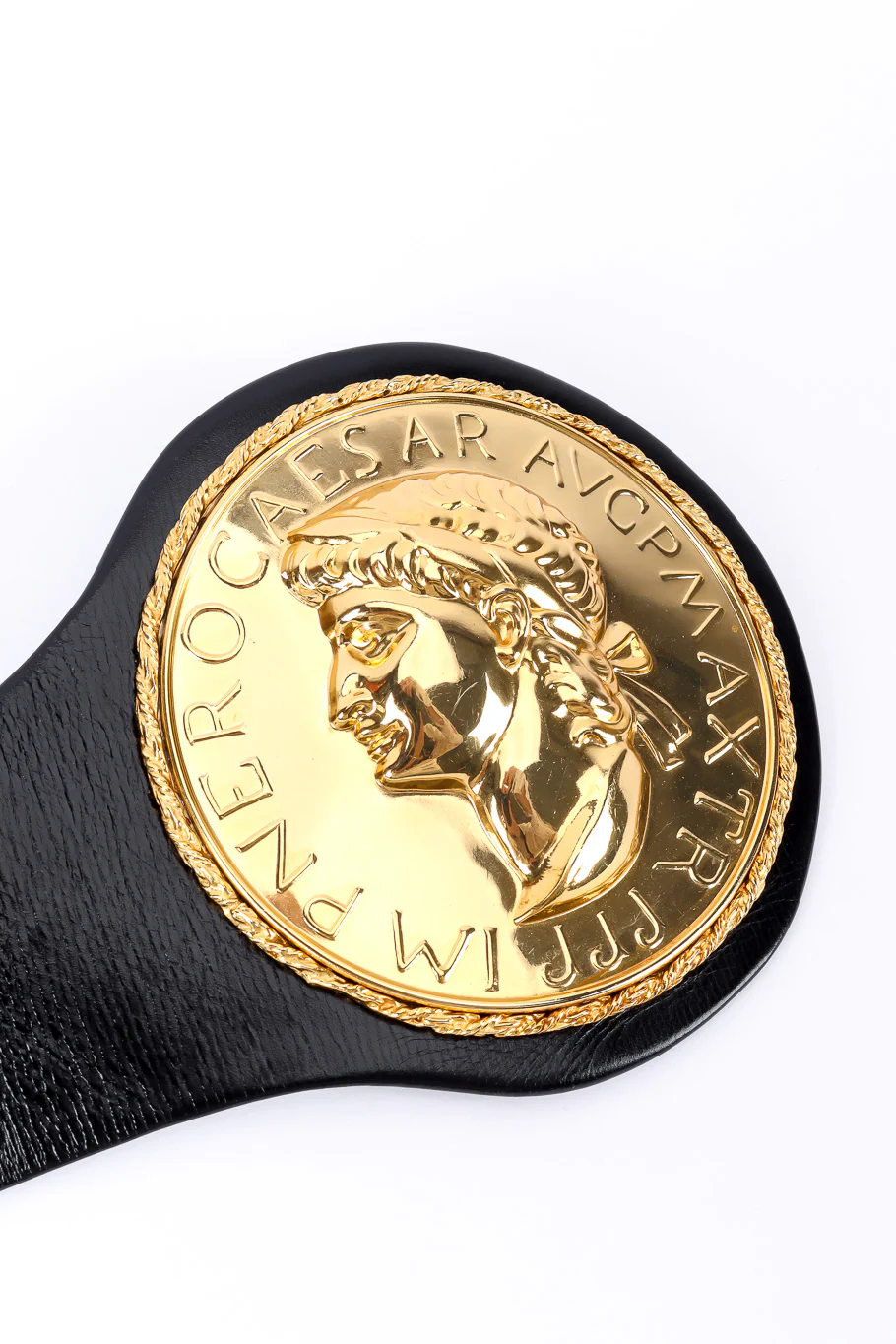 Caesar Medallion Leather Belt - Image 4