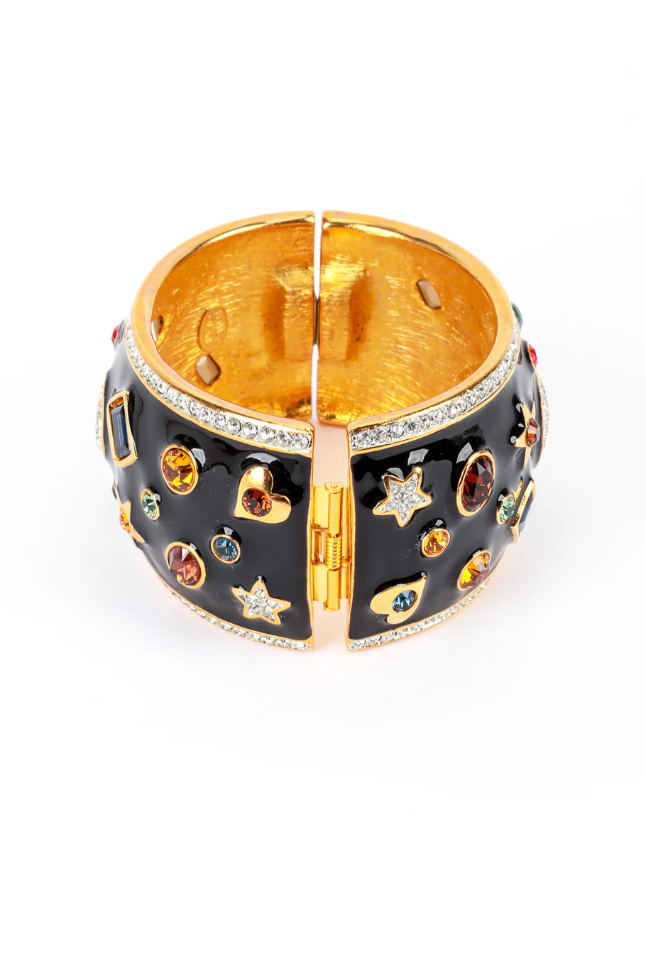 Celestial Black Enamel Gem Bracelet - Image 3