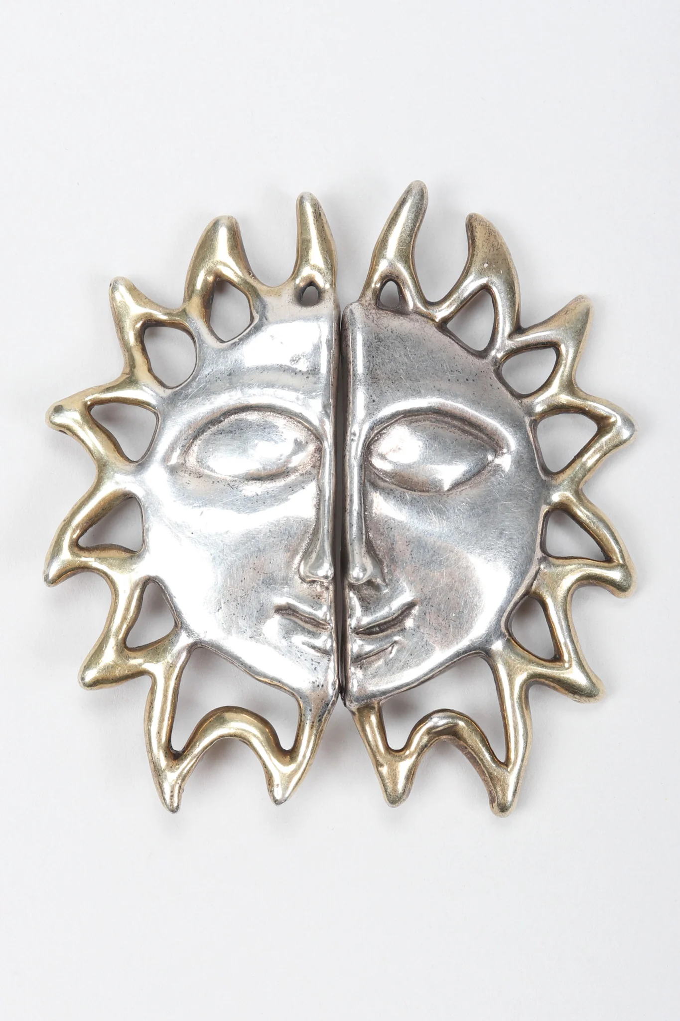 Celestial Sun Face Earrings - Image 3