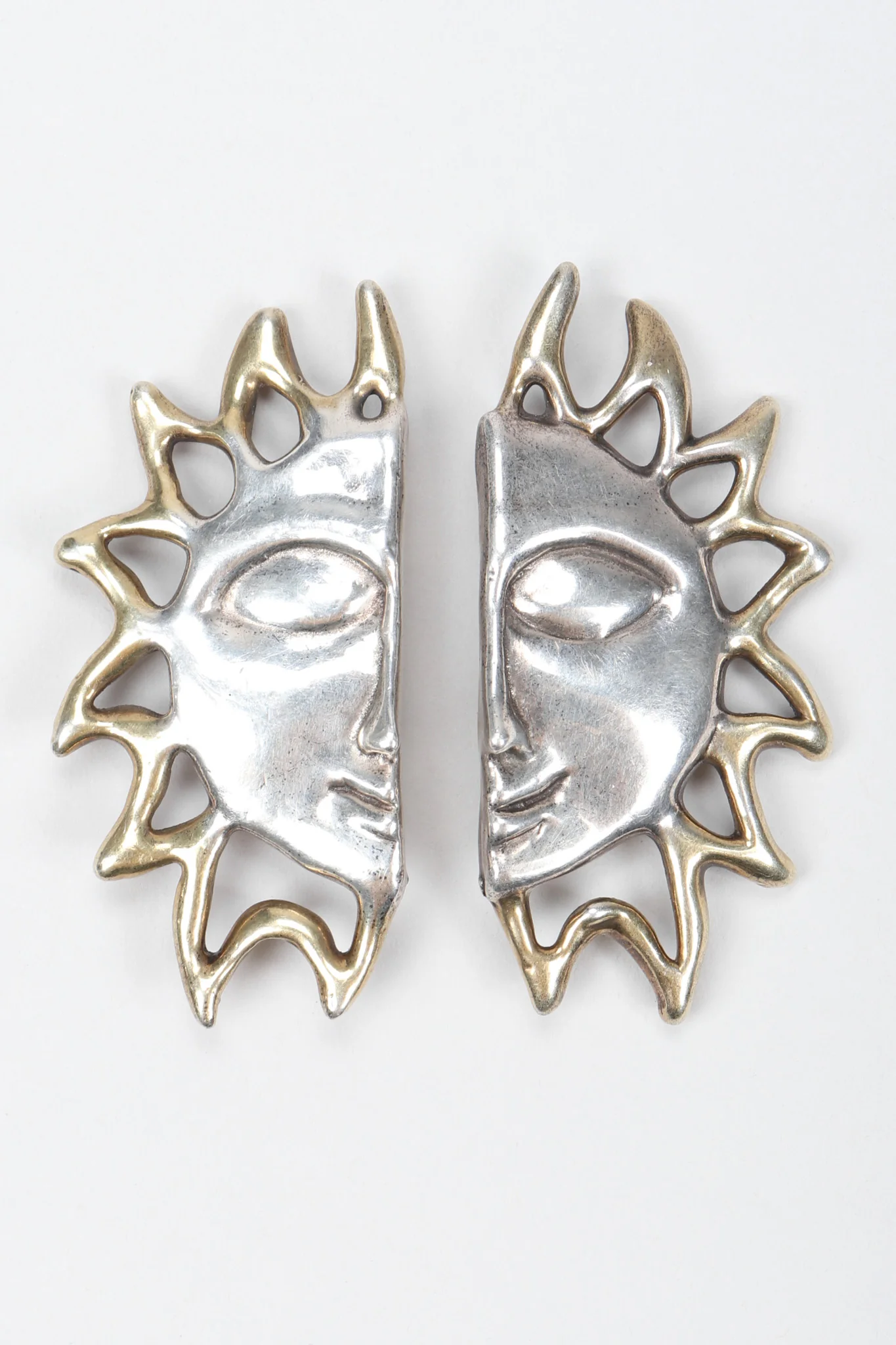 Celestial Sun Face Earrings - Image 4