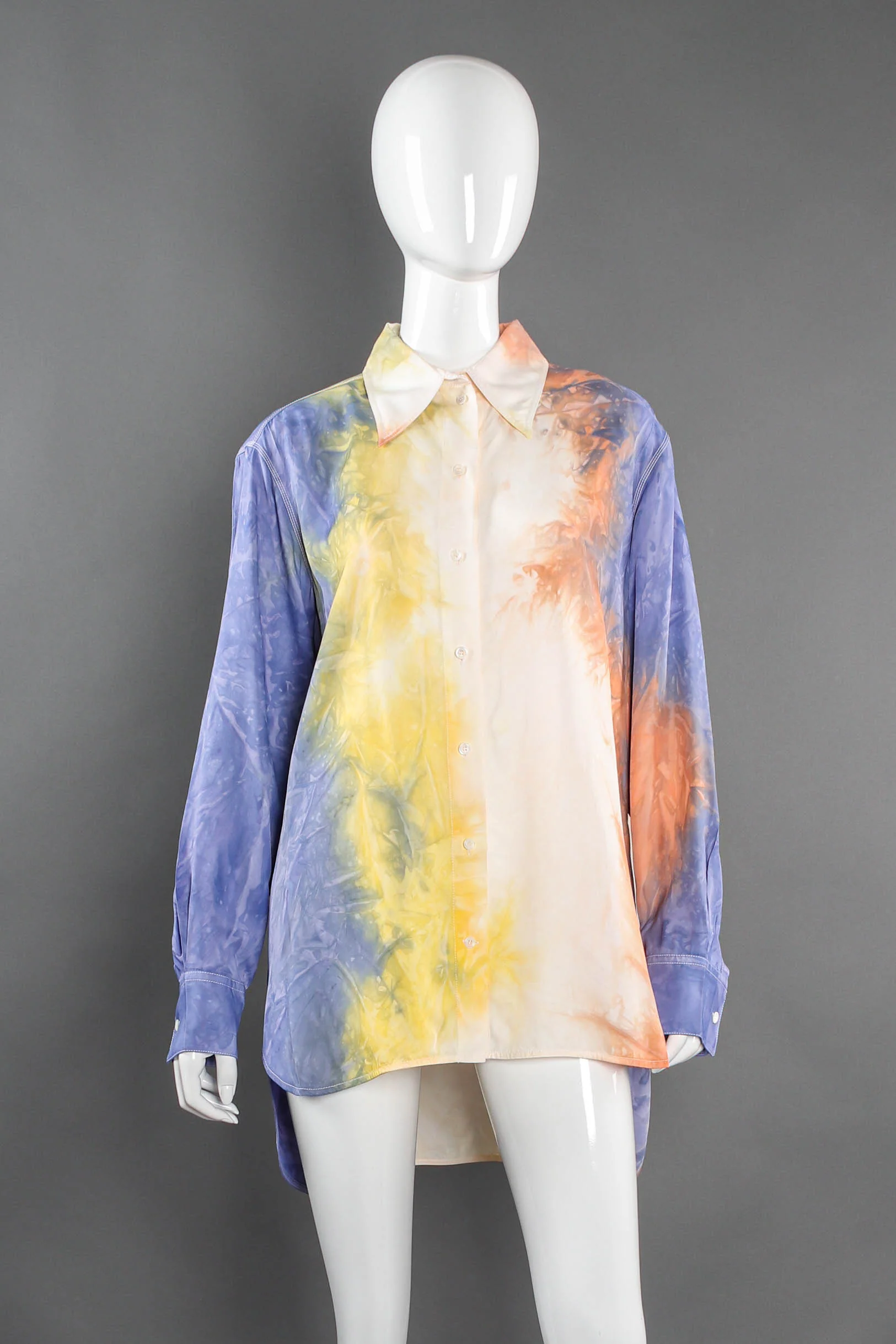 2018 Resort Pastel Tie Dye Blouse - Image 2