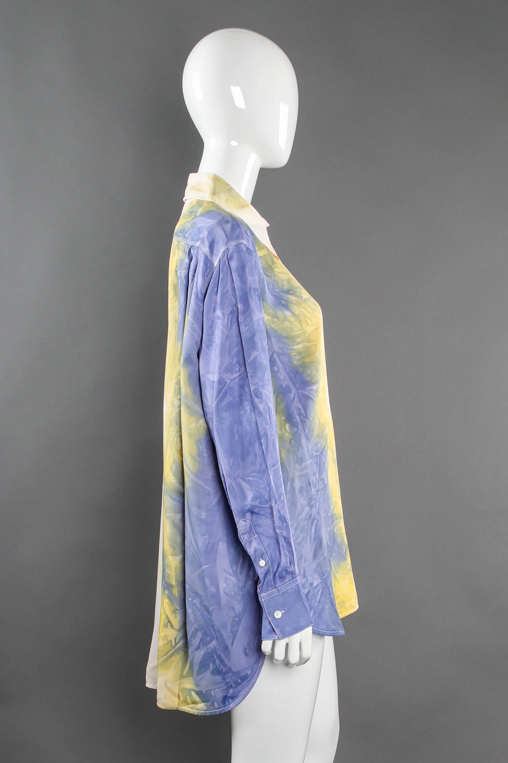 2018 Resort Pastel Tie Dye Blouse - Image 3