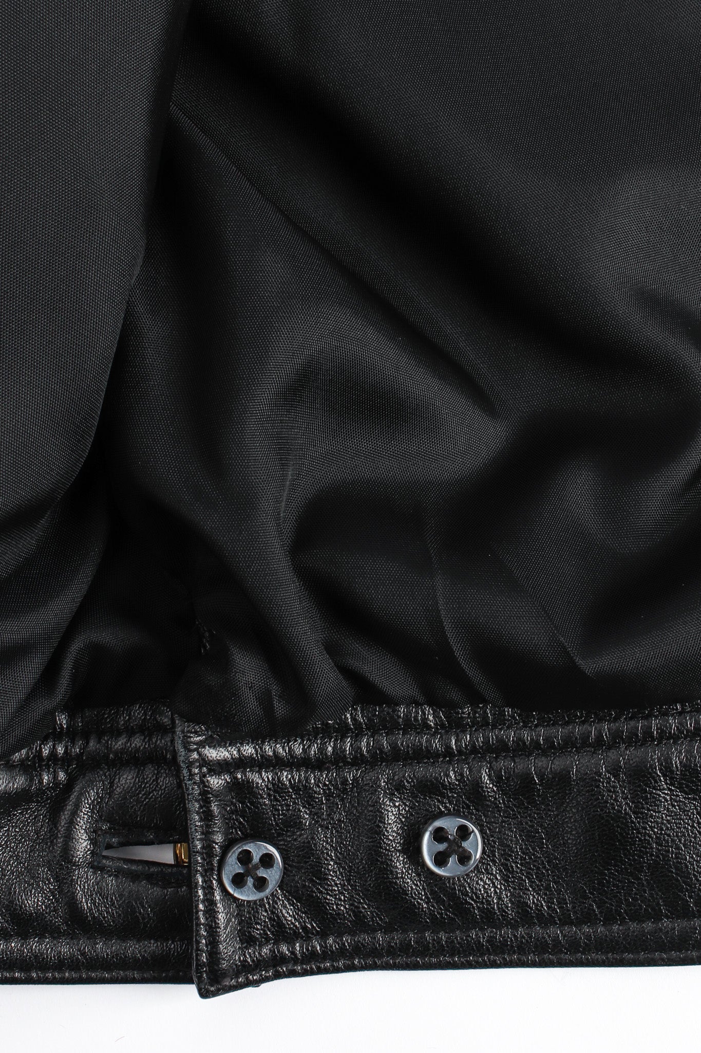 Chain Hardware Quilted Leather Jacket - Image 11
