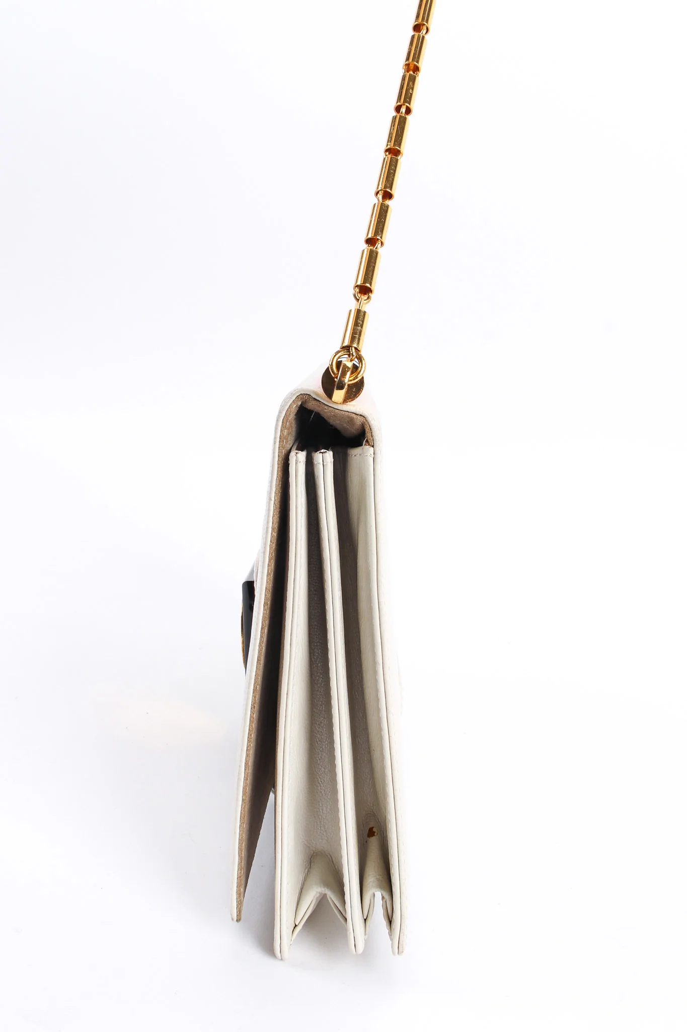 Chain Leather Envelope Clutch - Image 7