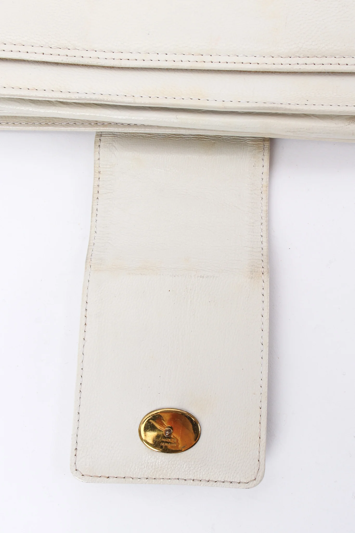 Chain Leather Envelope Clutch - Image 9