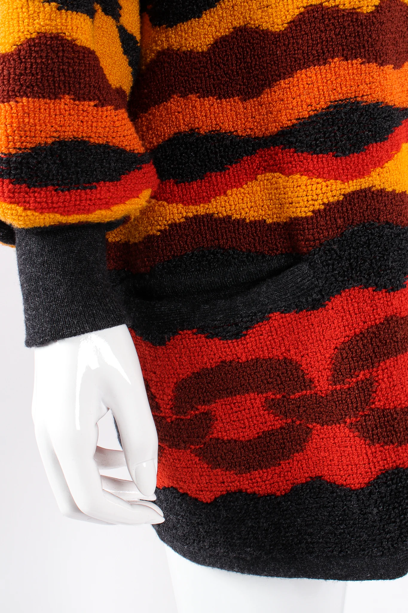 Chain Link Knit Sweater Coat - Image 9