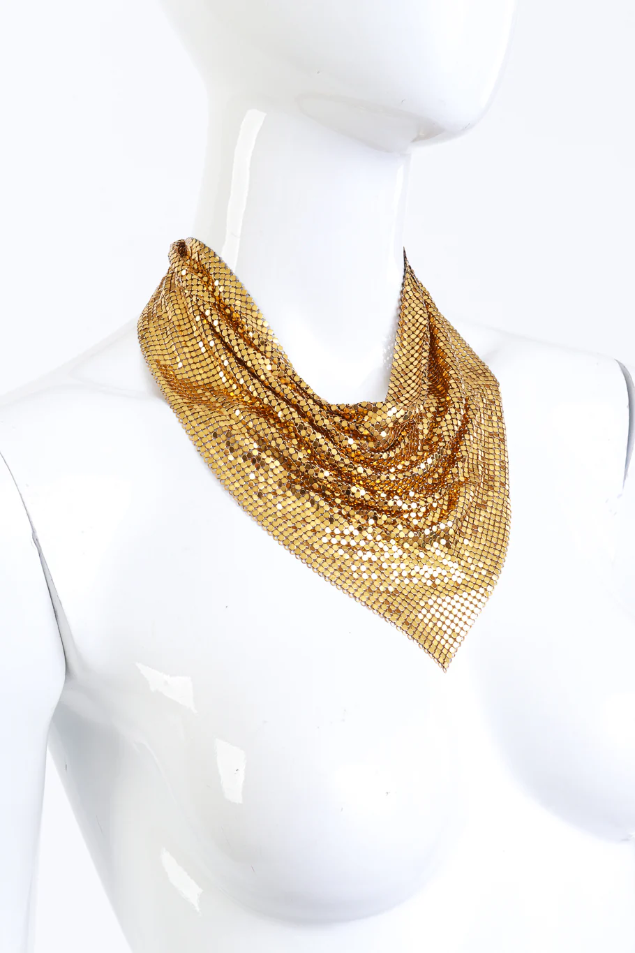 Chain Mesh Bib Necklace IV