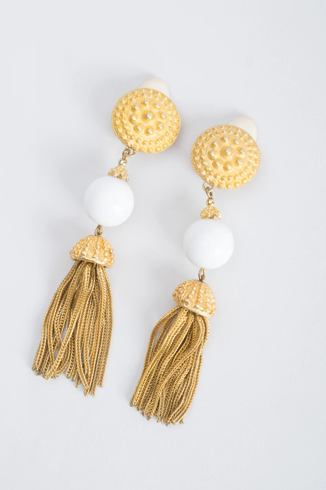 Chain Tassel Drop Earrings - Image 2