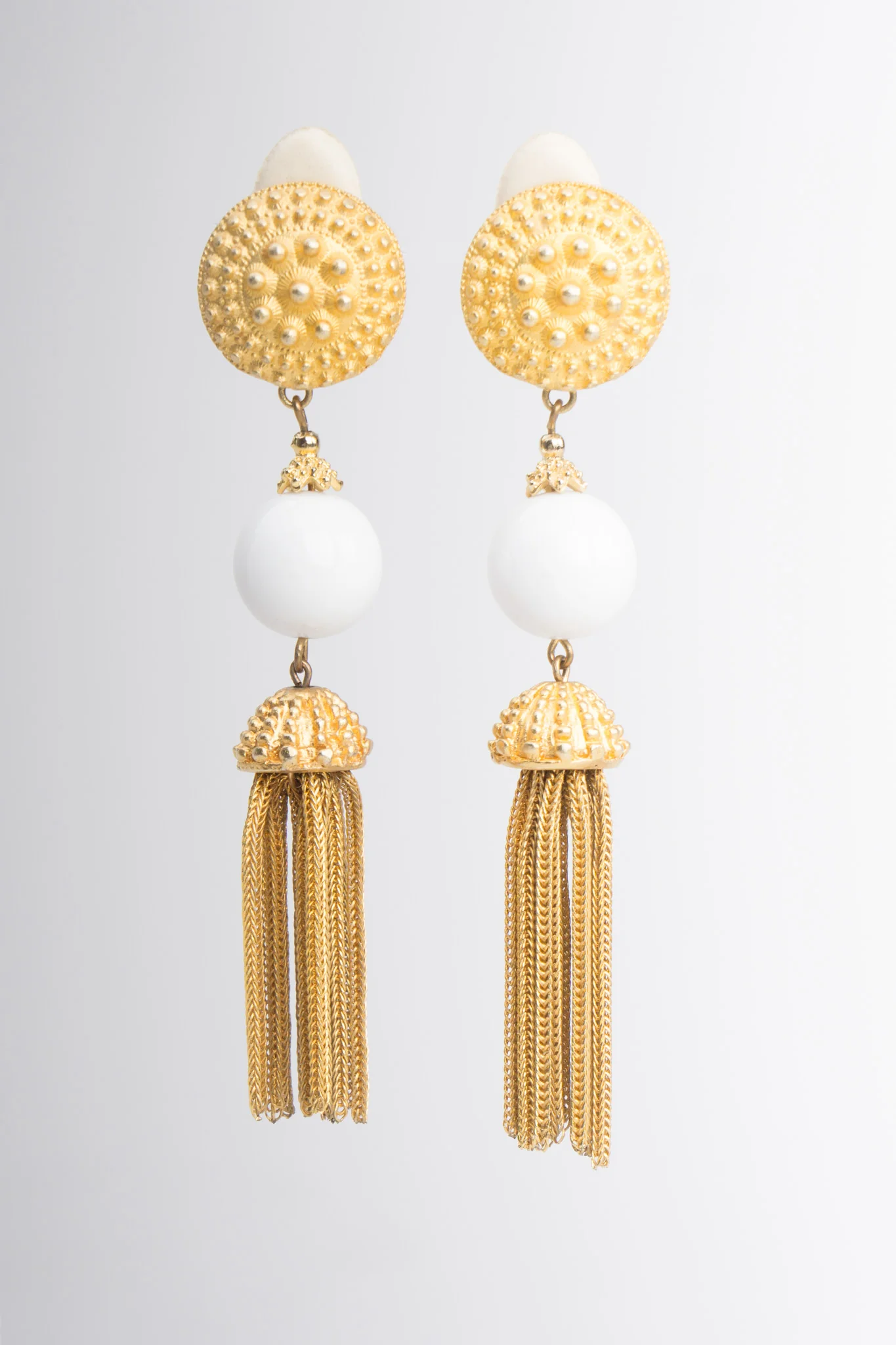 Chain Tassel Drop Earrings - Image 4