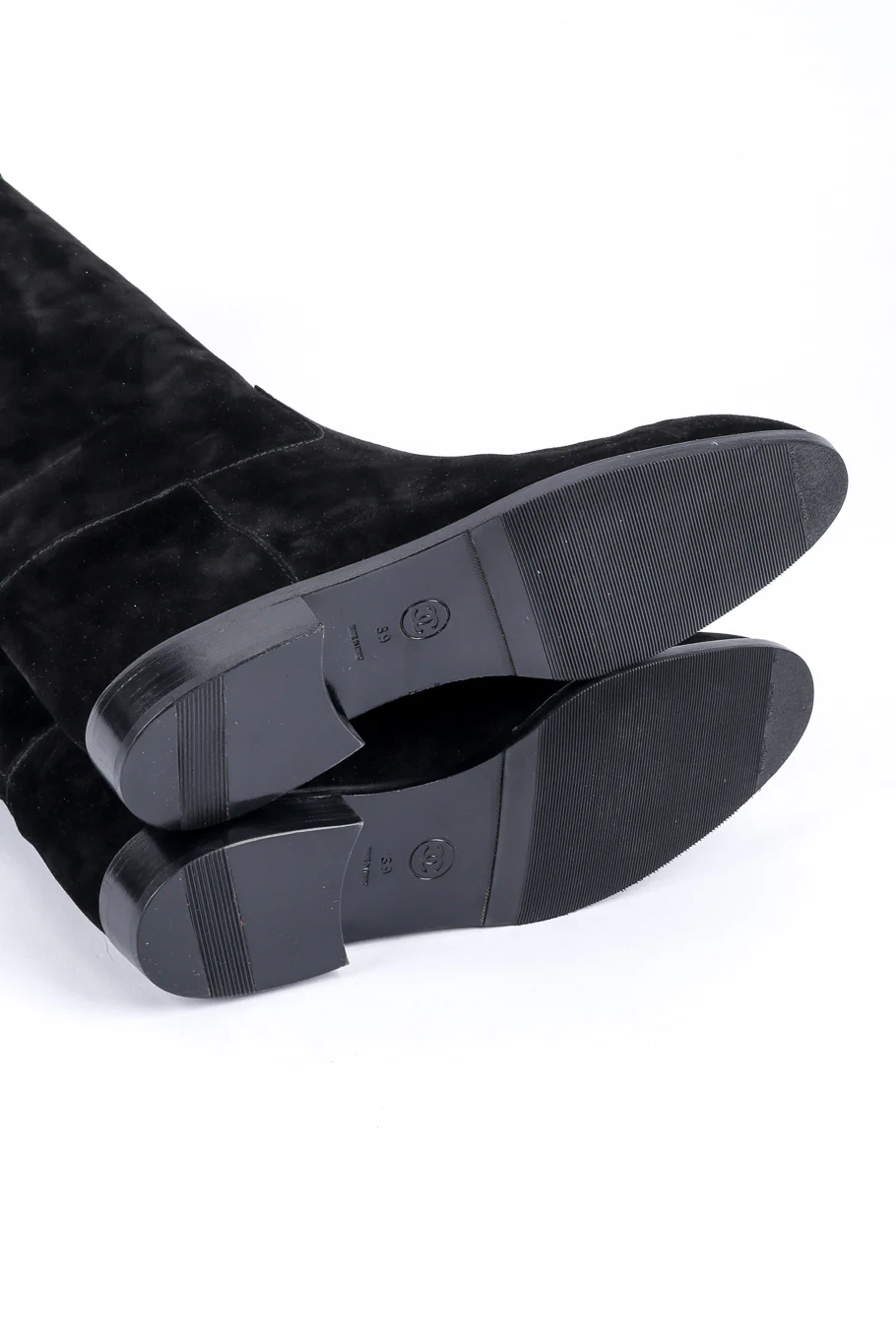 Chain Trim Suede Boots - Image 10