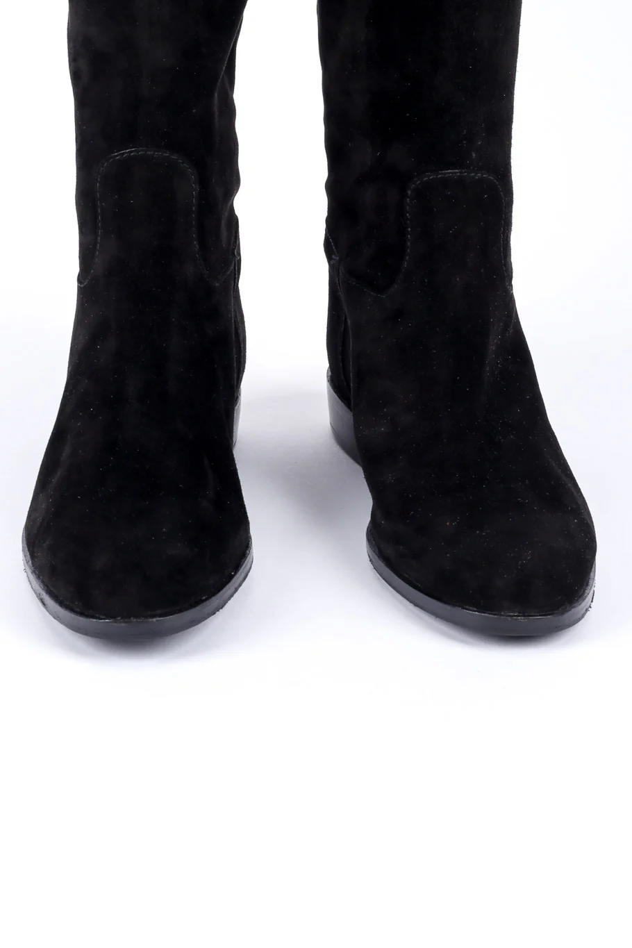 Chain Trim Suede Boots - Image 5