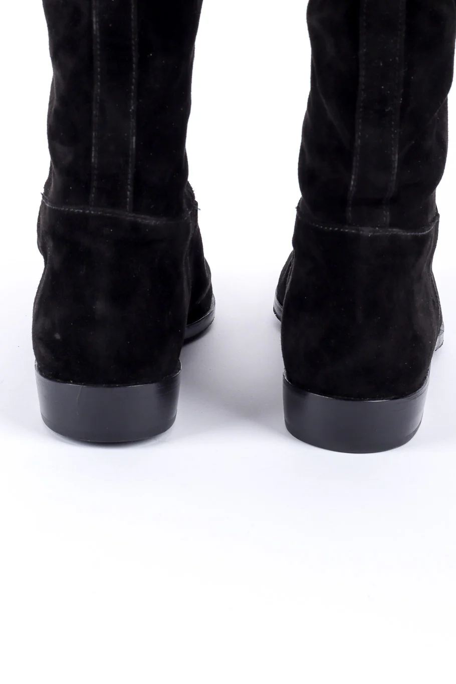 Chain Trim Suede Boots - Image 7