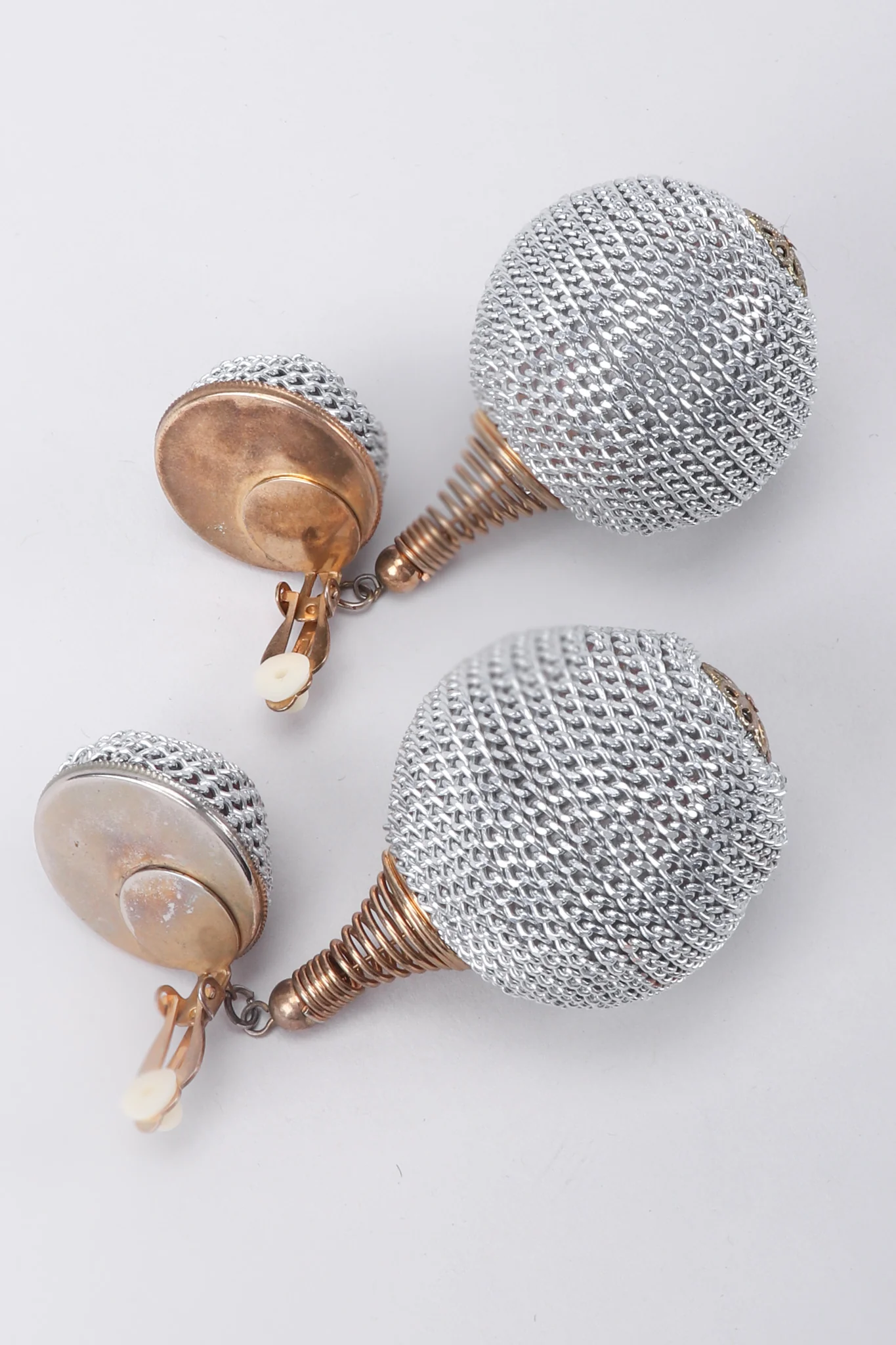 Chain Wrapped Ball Earrings - Image 10
