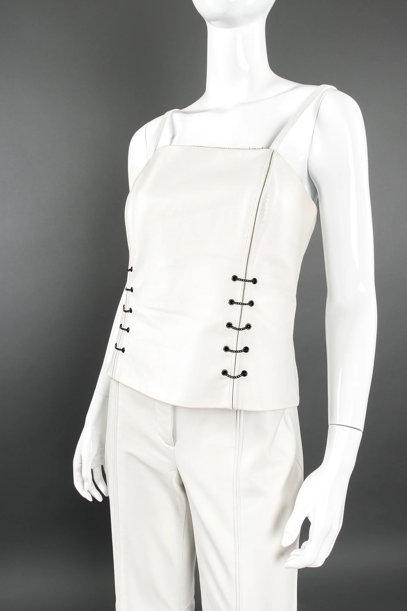Chained Leather Tank & Pant Set - Image 4