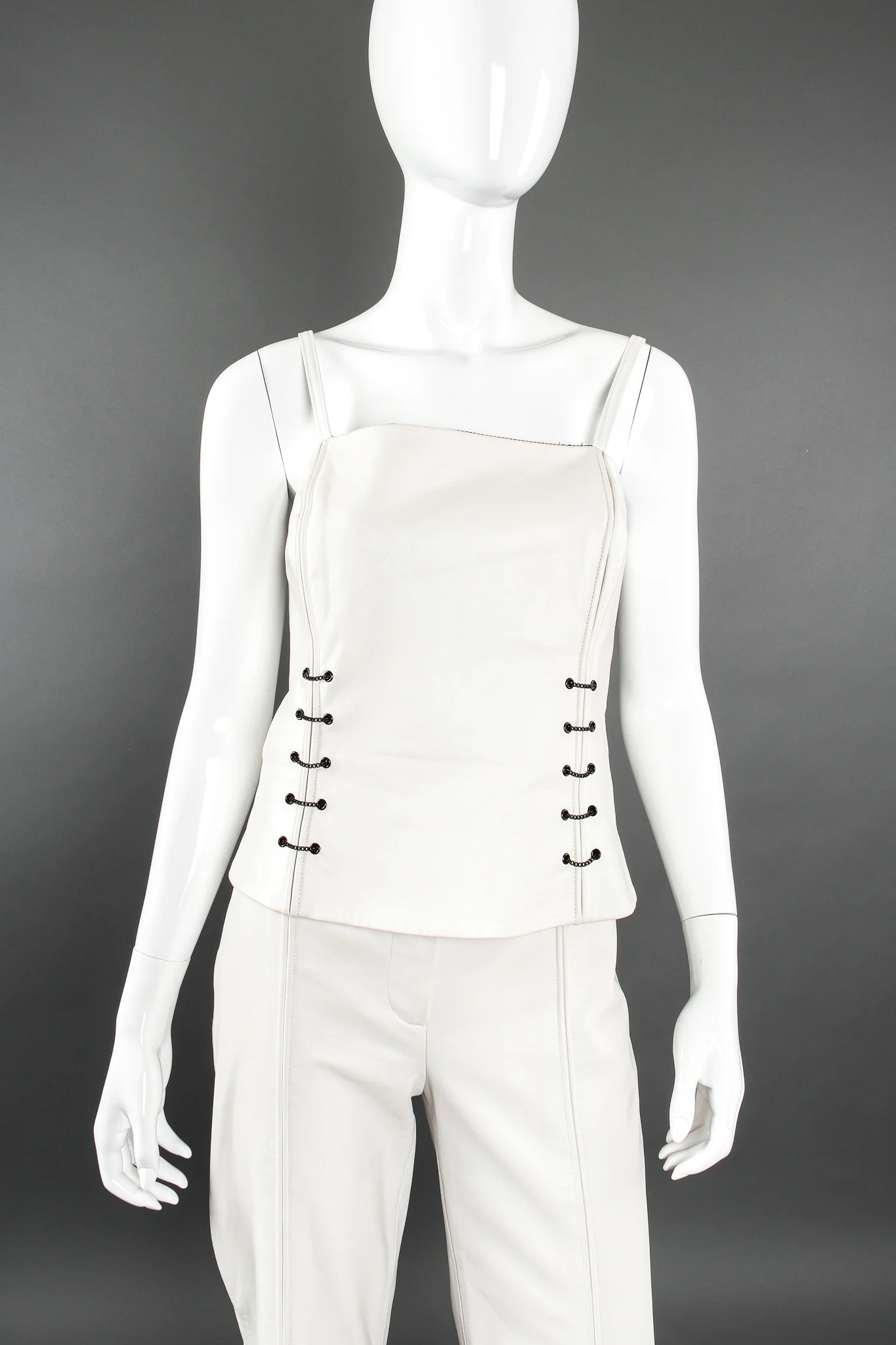 Chained Leather Tank & Pant Set - Image 5