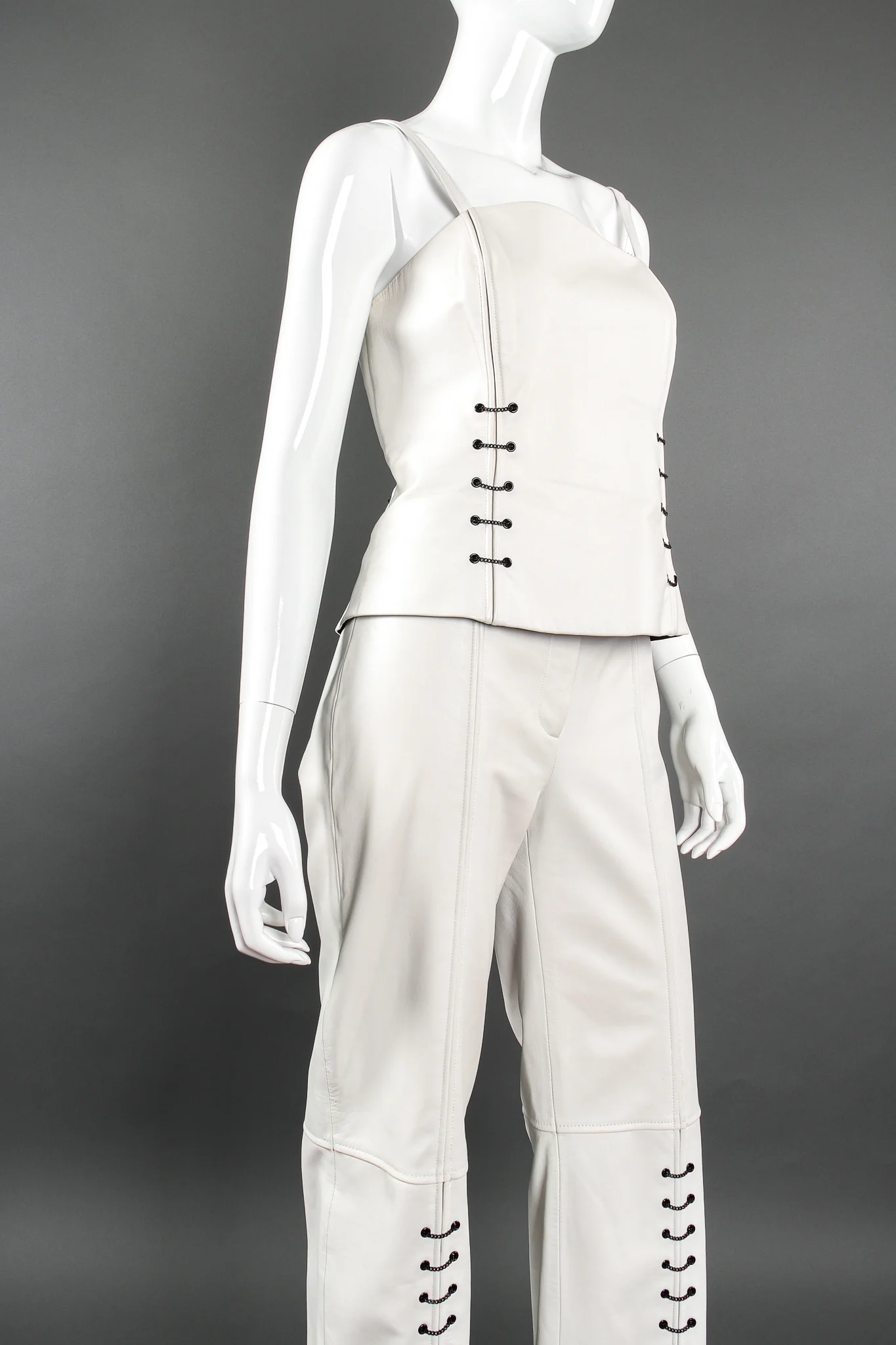 Chained Leather Tank & Pant Set - Image 7