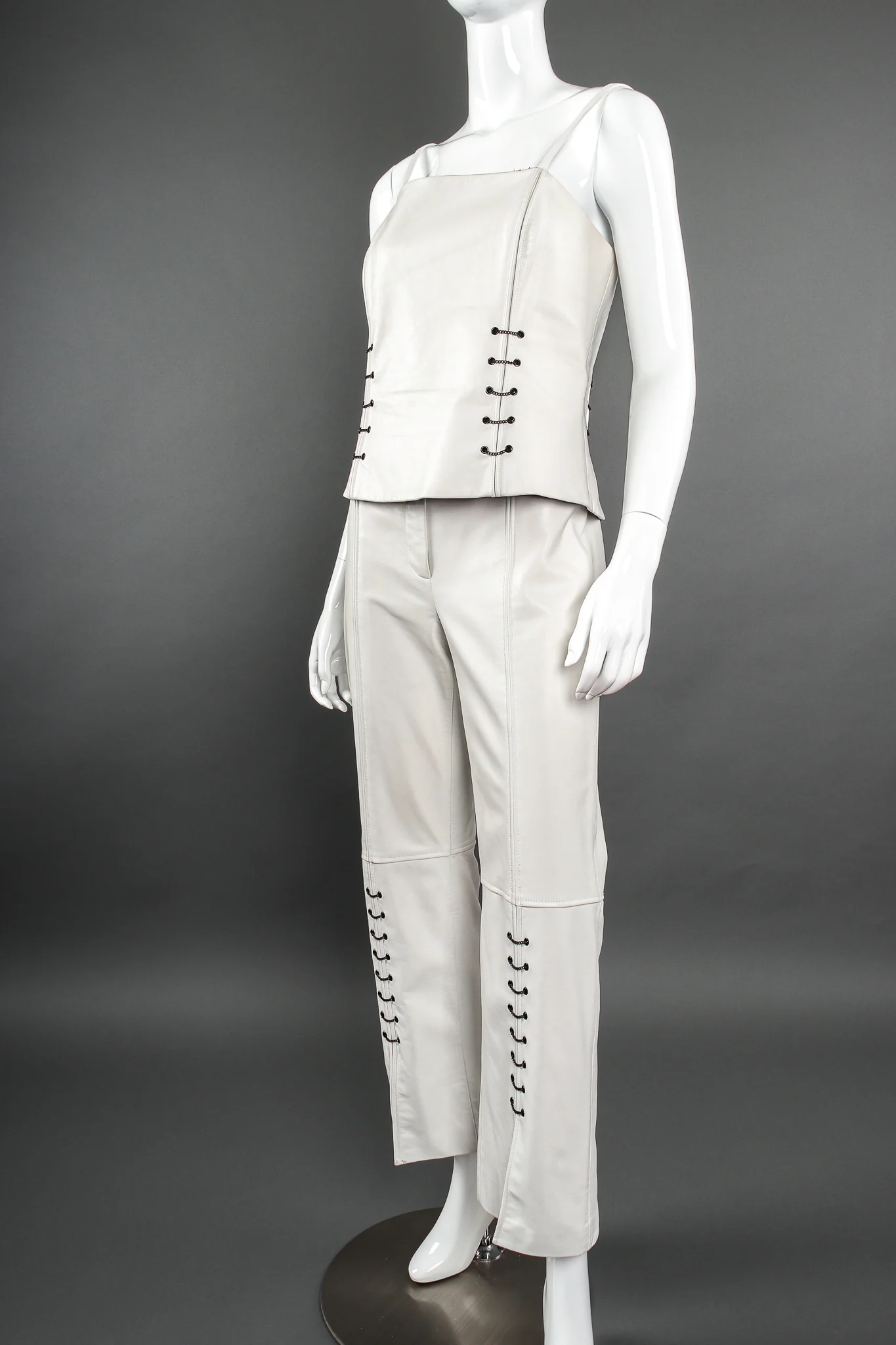 Chained Leather Tank & Pant Set - Image 8
