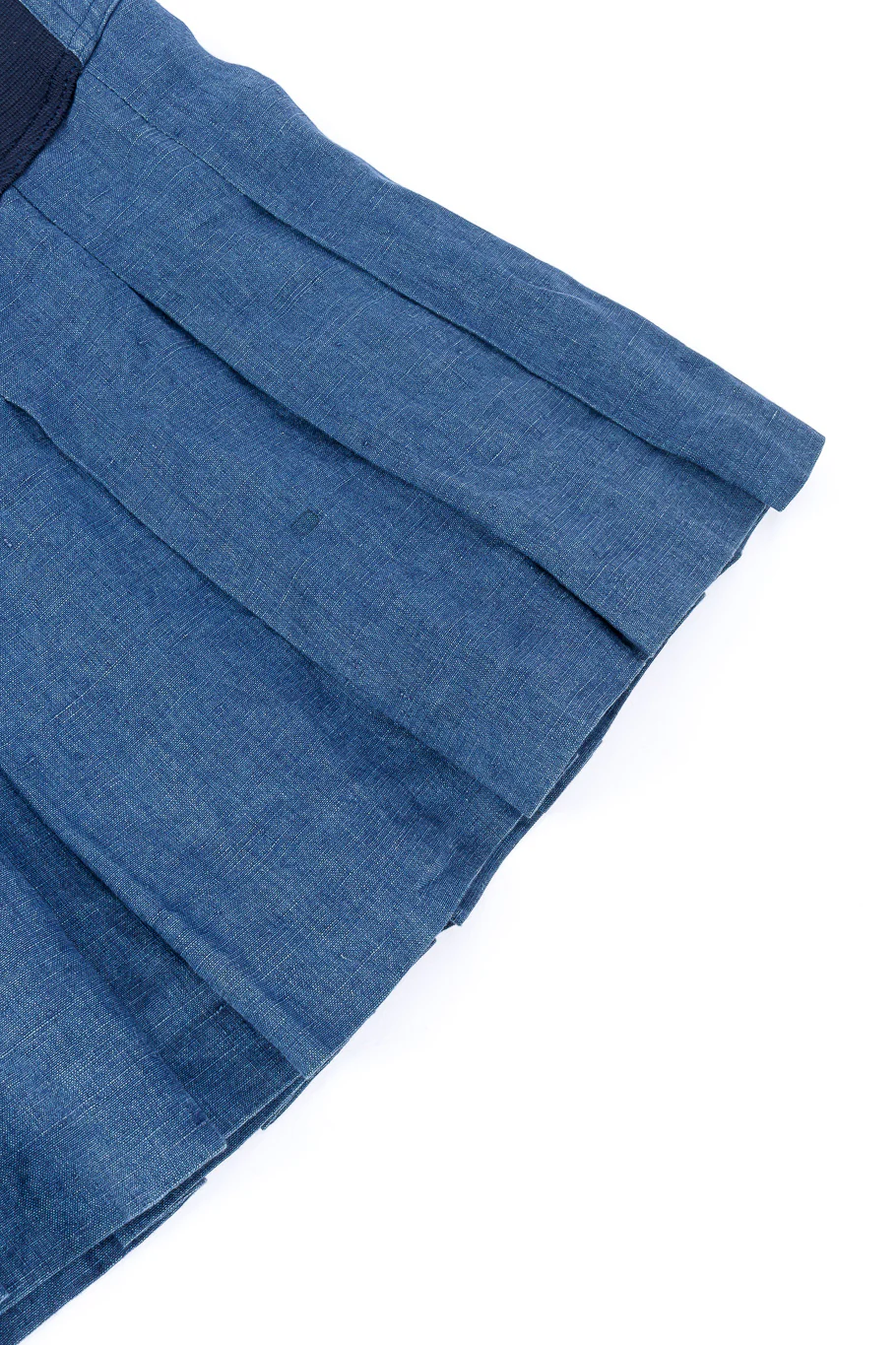 Chambray Pleated Corset Skirt - Image 9