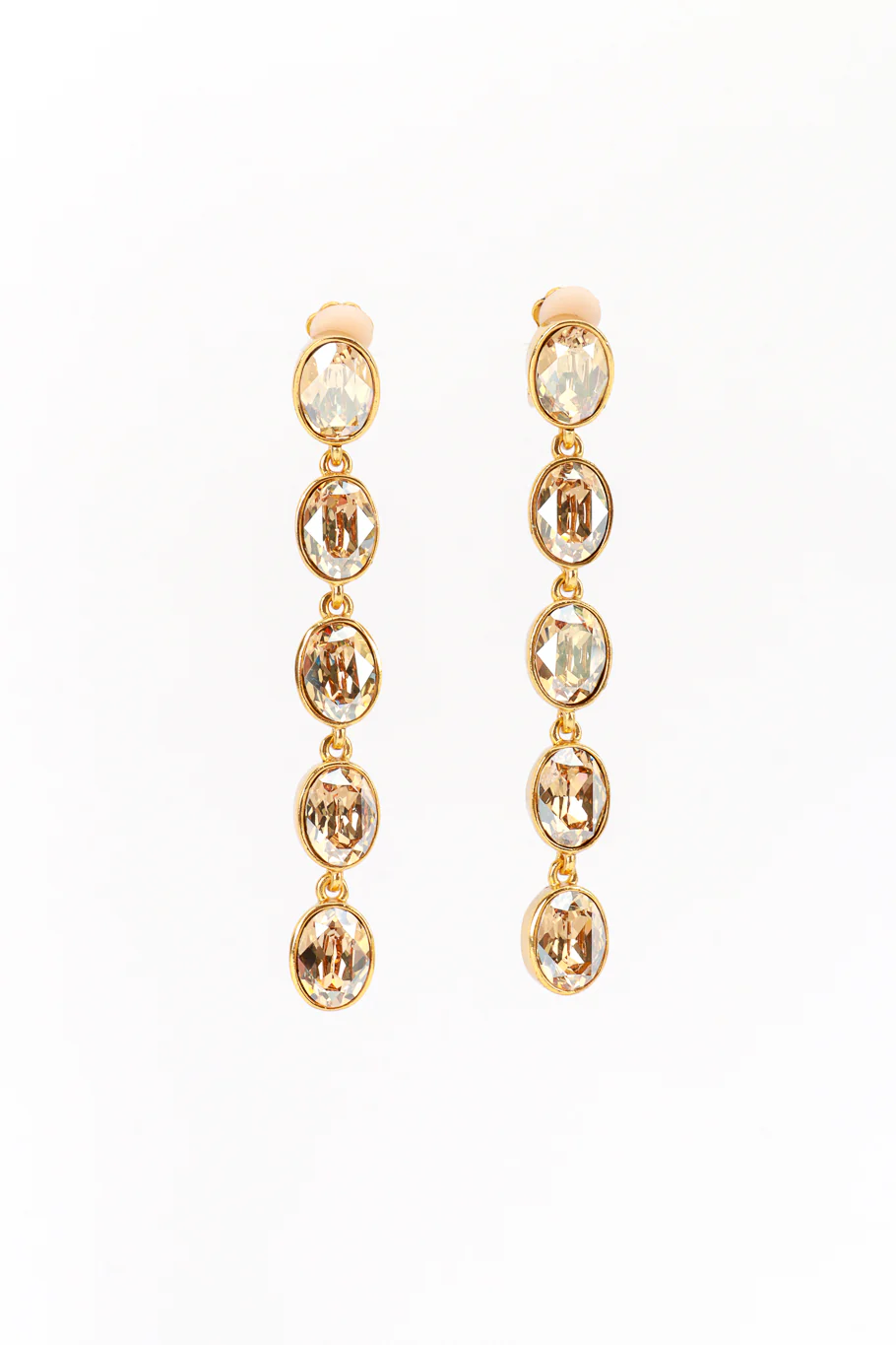 Champagne Crystal Drop Earrings