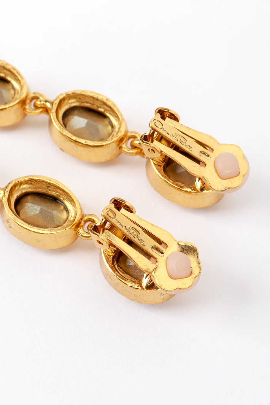 Champagne Crystal Drop Earrings - Image 4