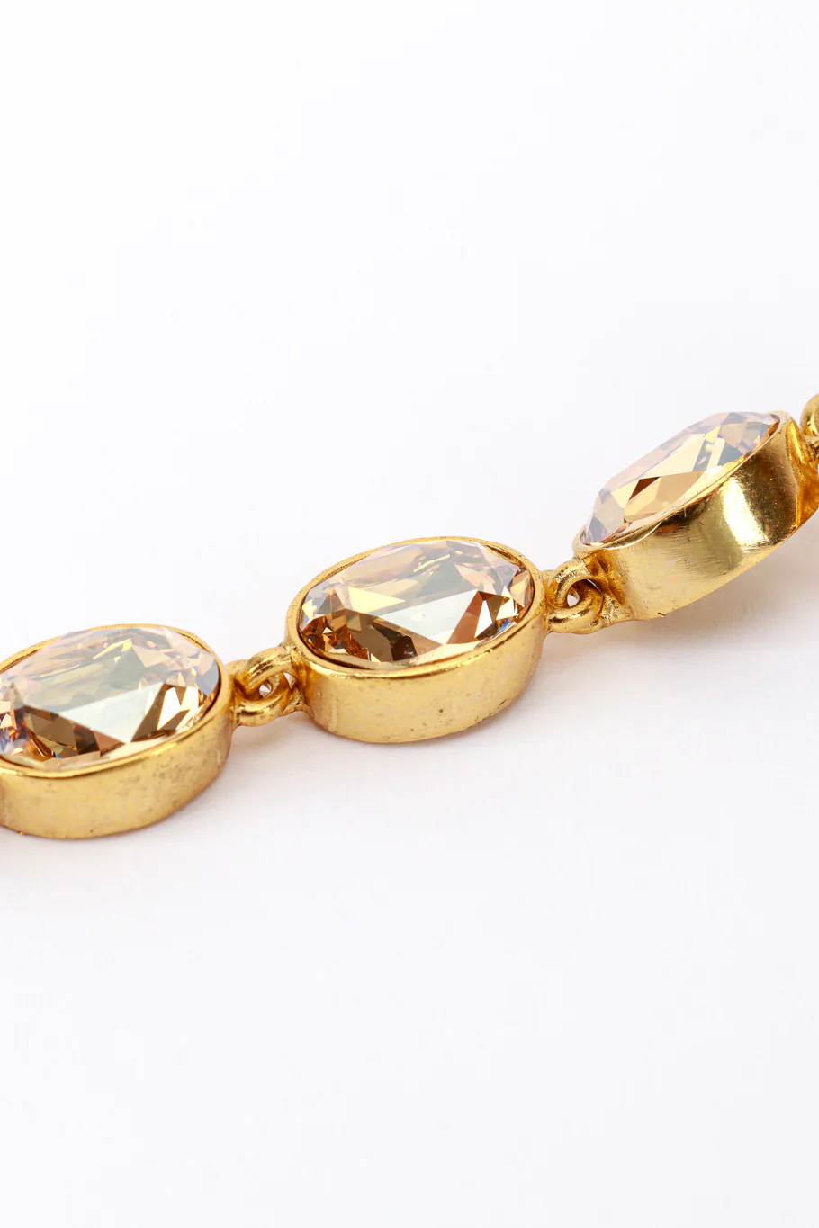 Champagne Crystal Drop Earrings - Image 6