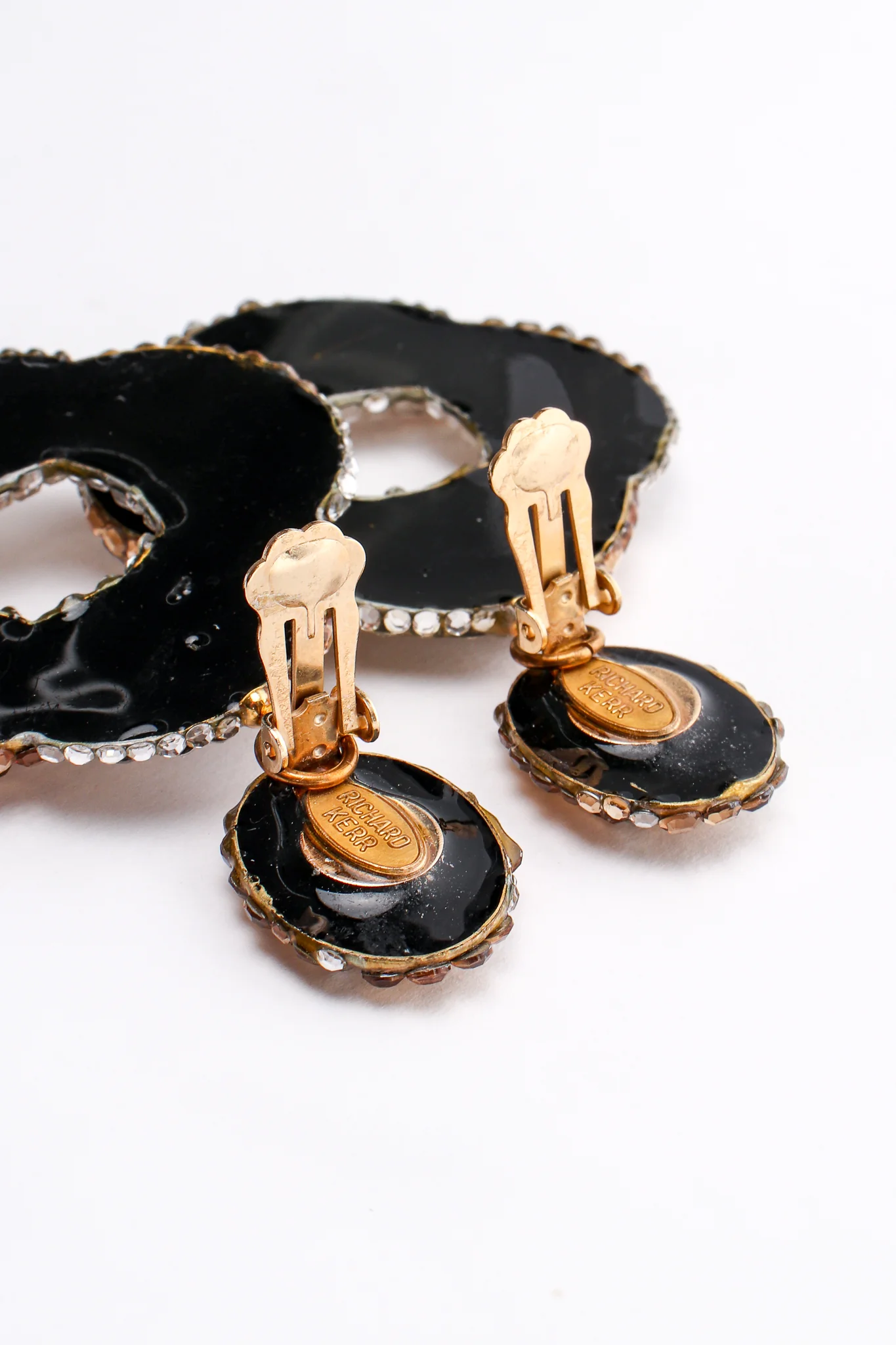Champagne Crystal Swirl Hoop Earrings - Image 8