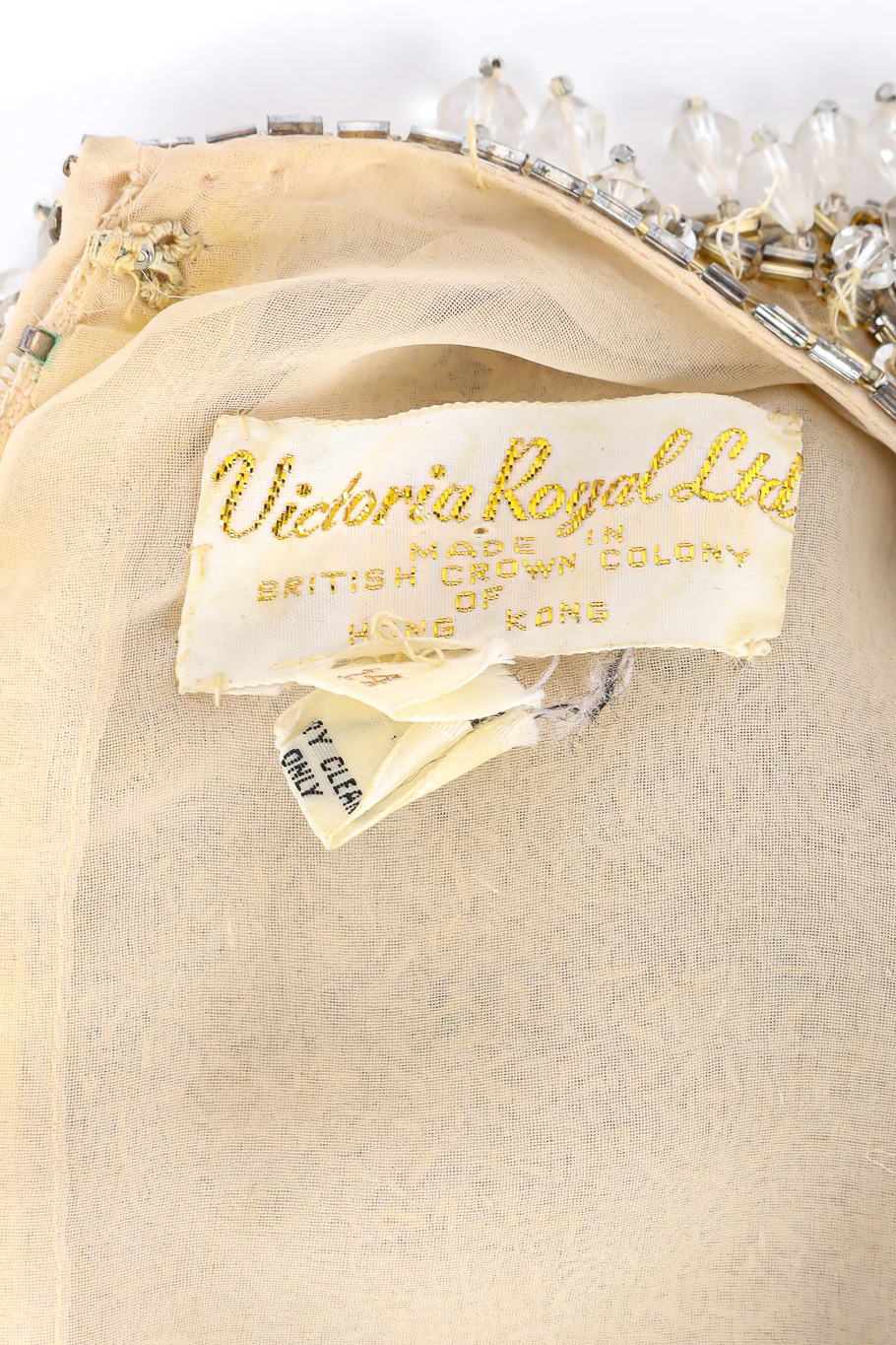 Champagne Drip Beaded Shift Dress - Image 11