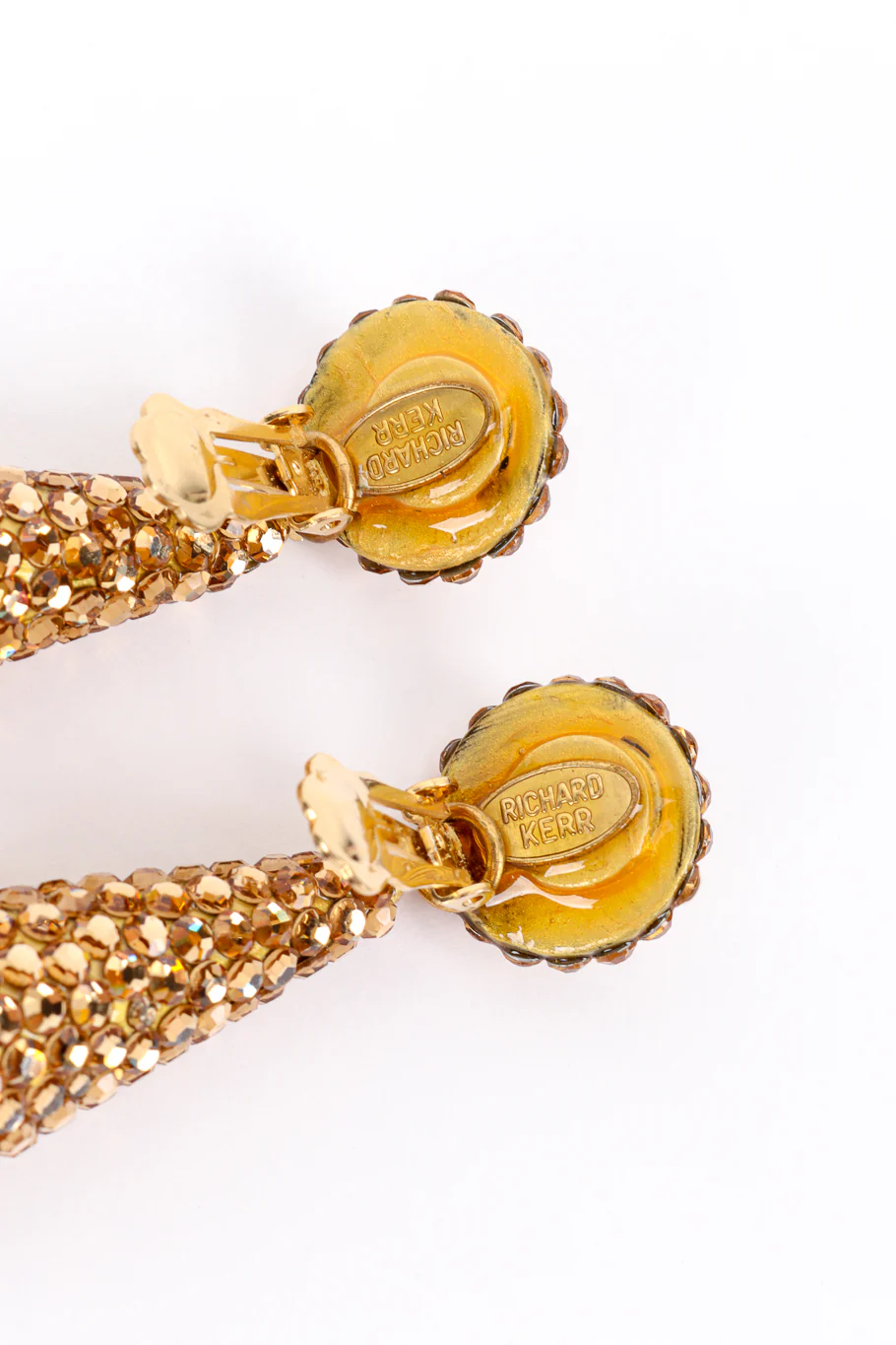 Champagne Teardrop Rhinestone Earrings II - Image 7