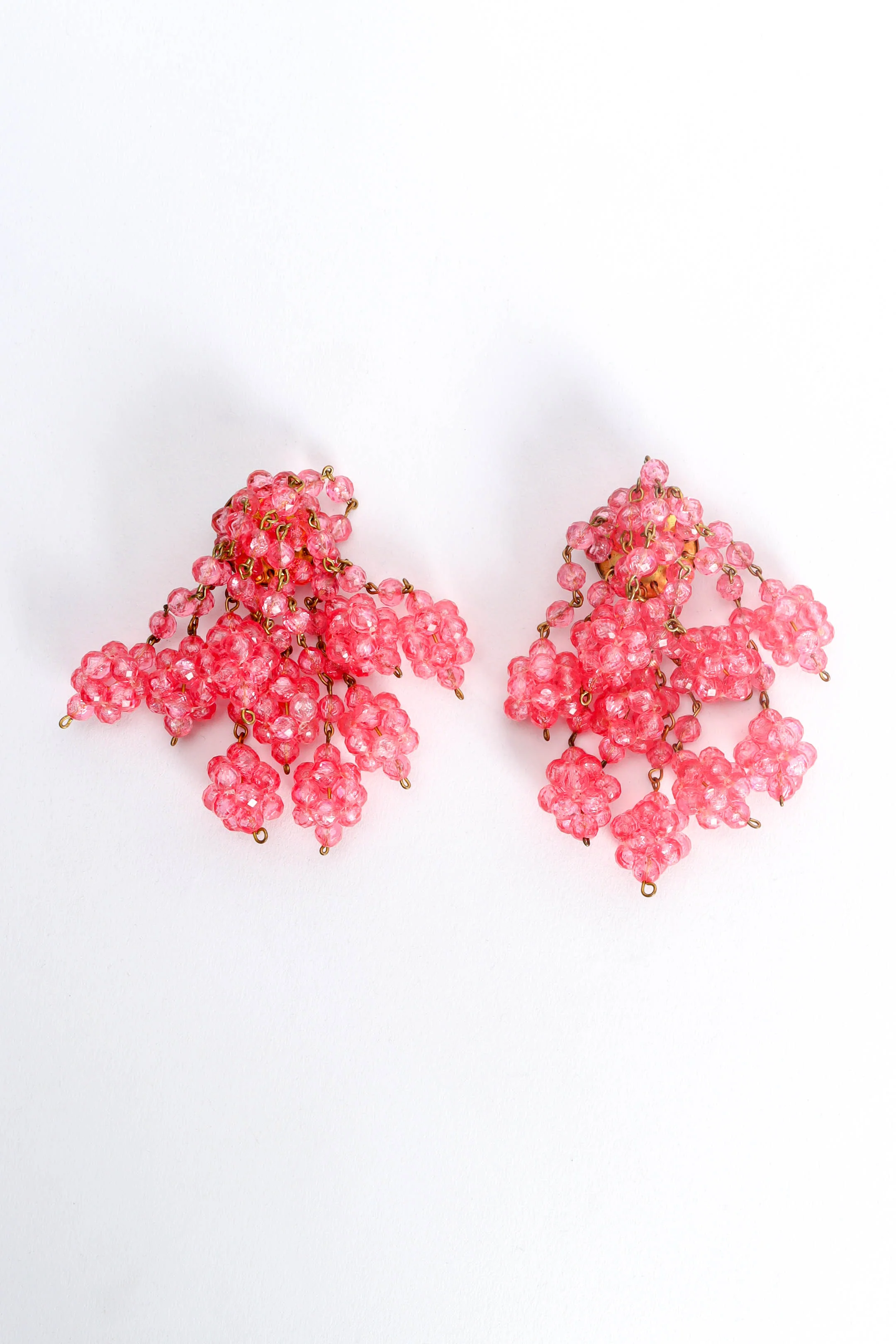 Chandelier Flower Cluster Earrings - Image 2