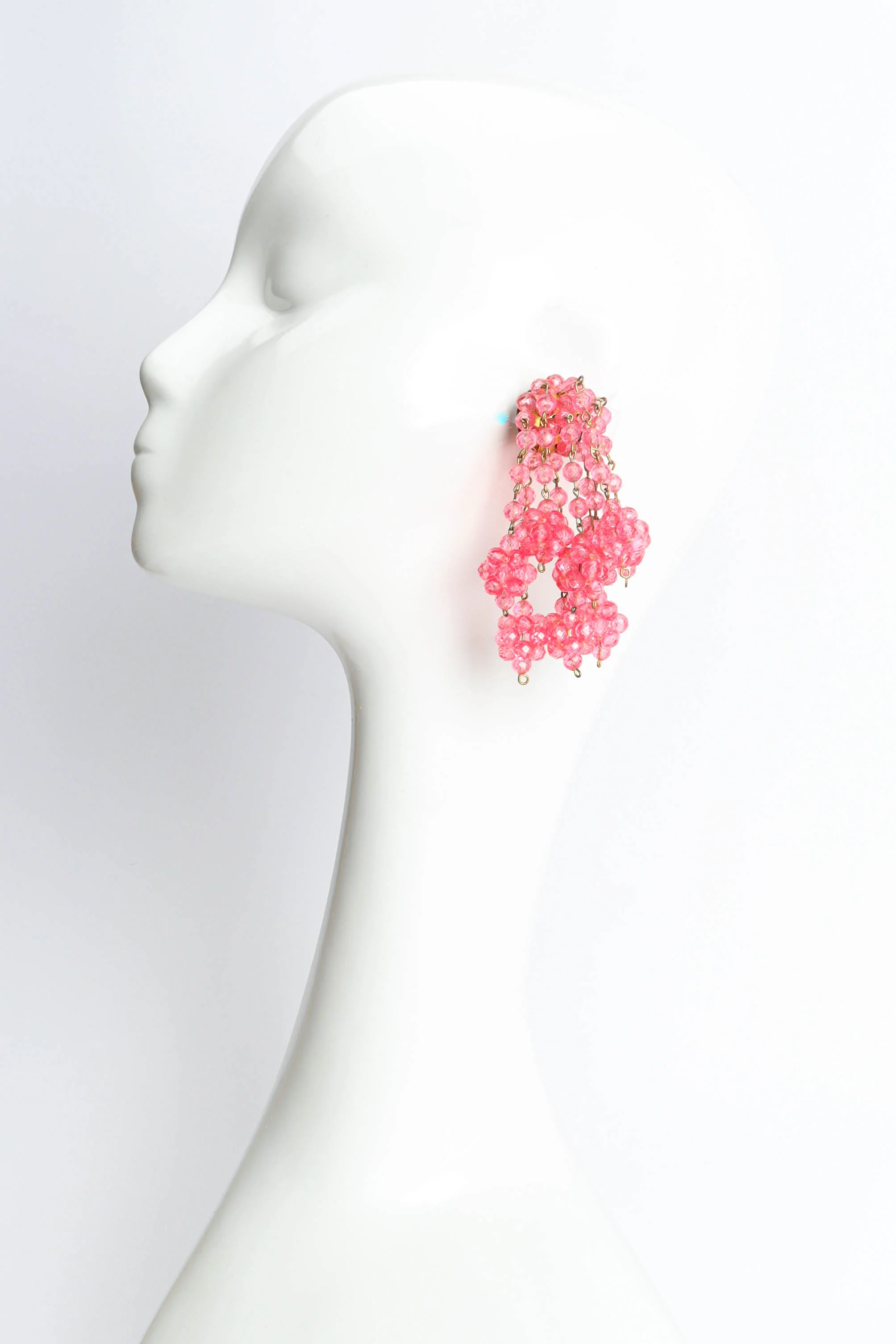 Chandelier Flower Cluster Earrings - Image 3