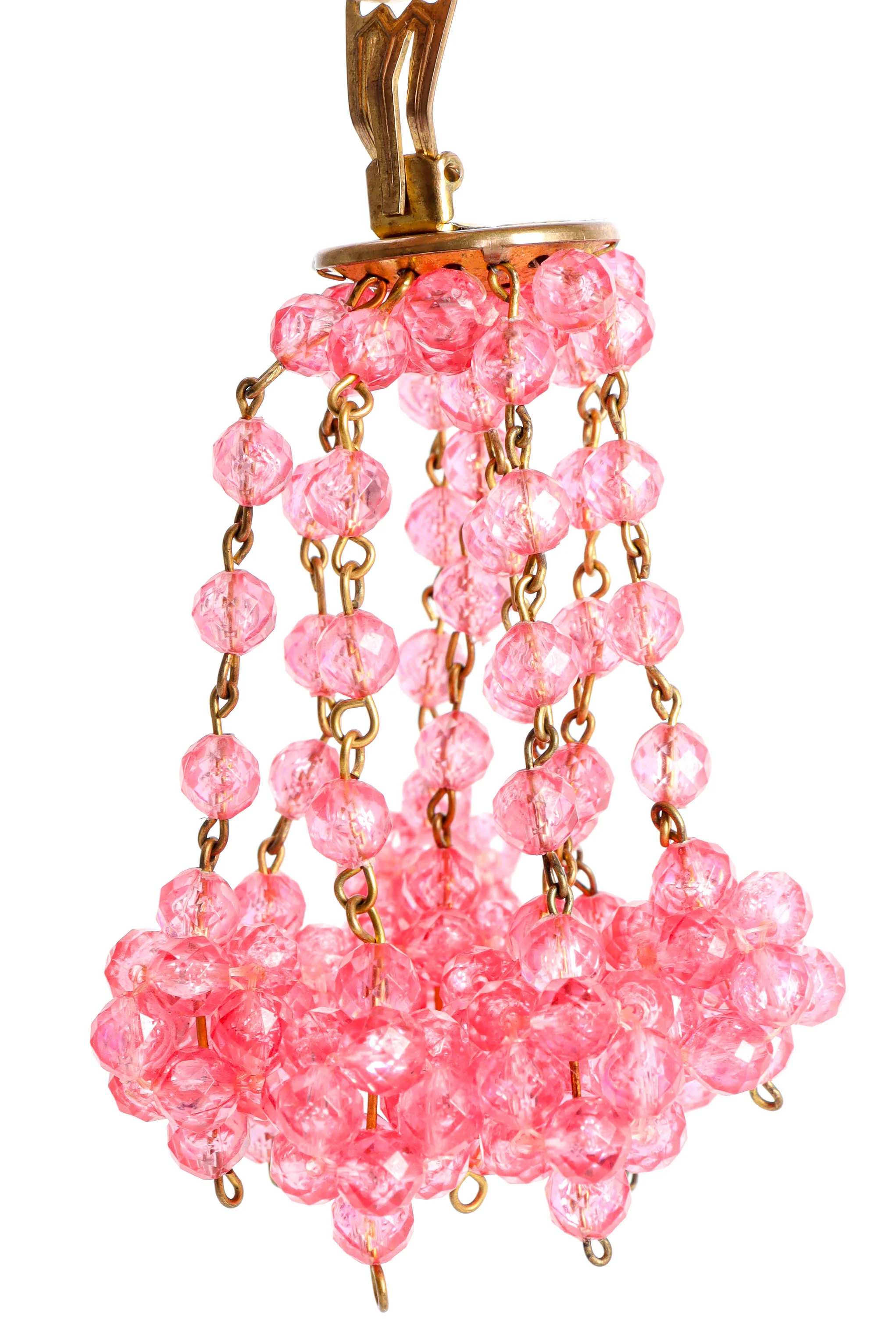 Chandelier Flower Cluster Earrings - Image 4