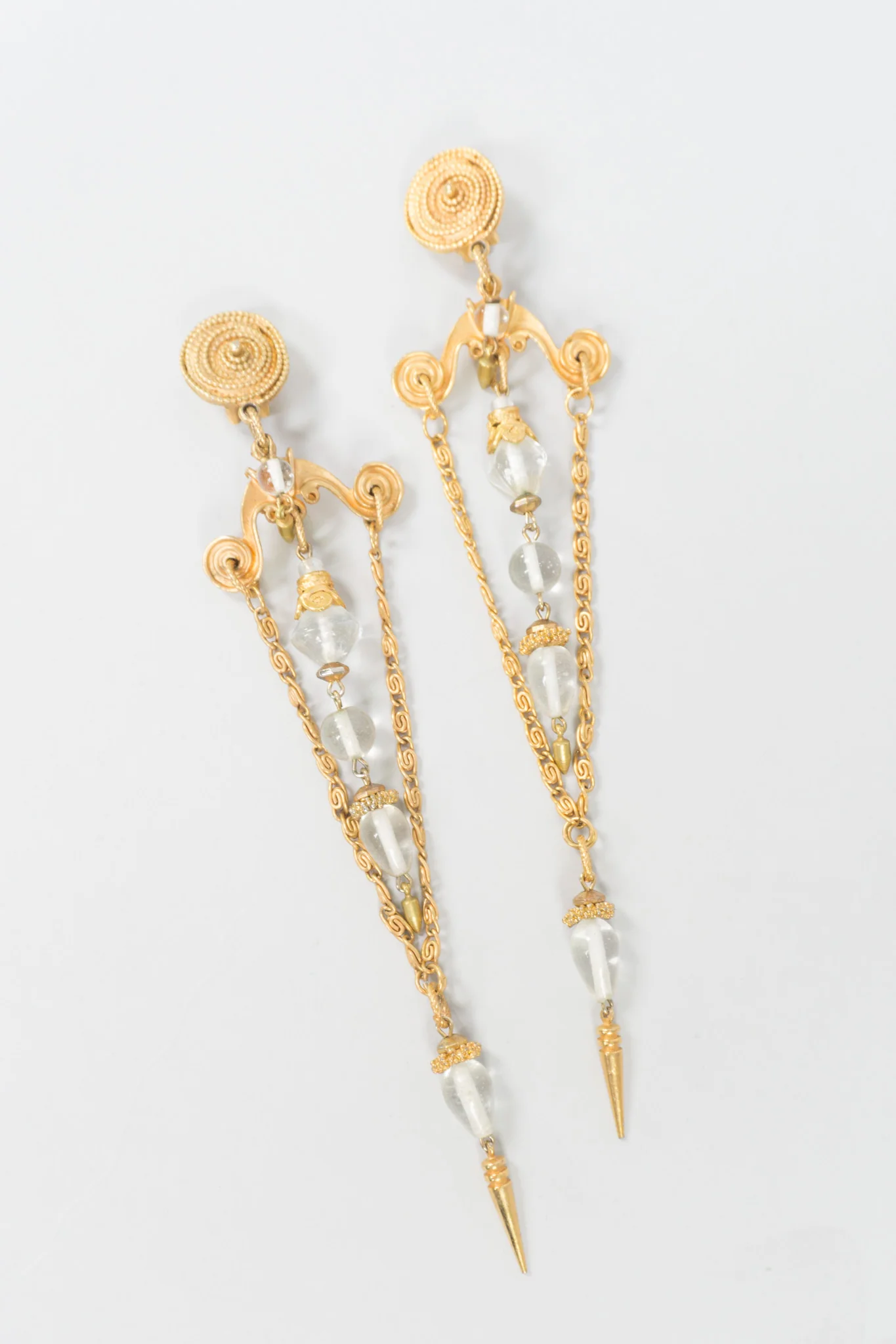 Chandelier Spike Chain Earrings - Image 3