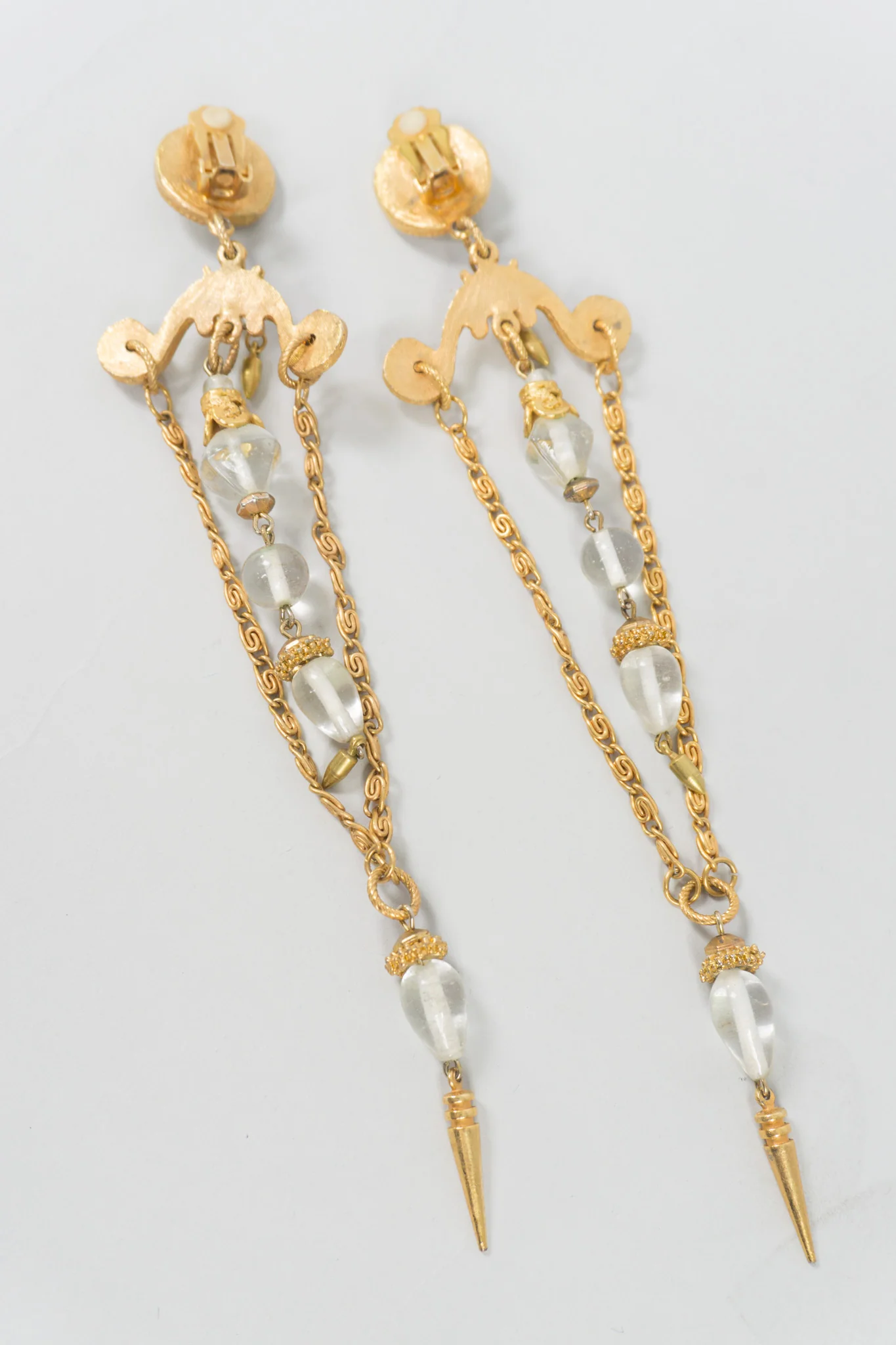 Chandelier Spike Chain Earrings - Image 5