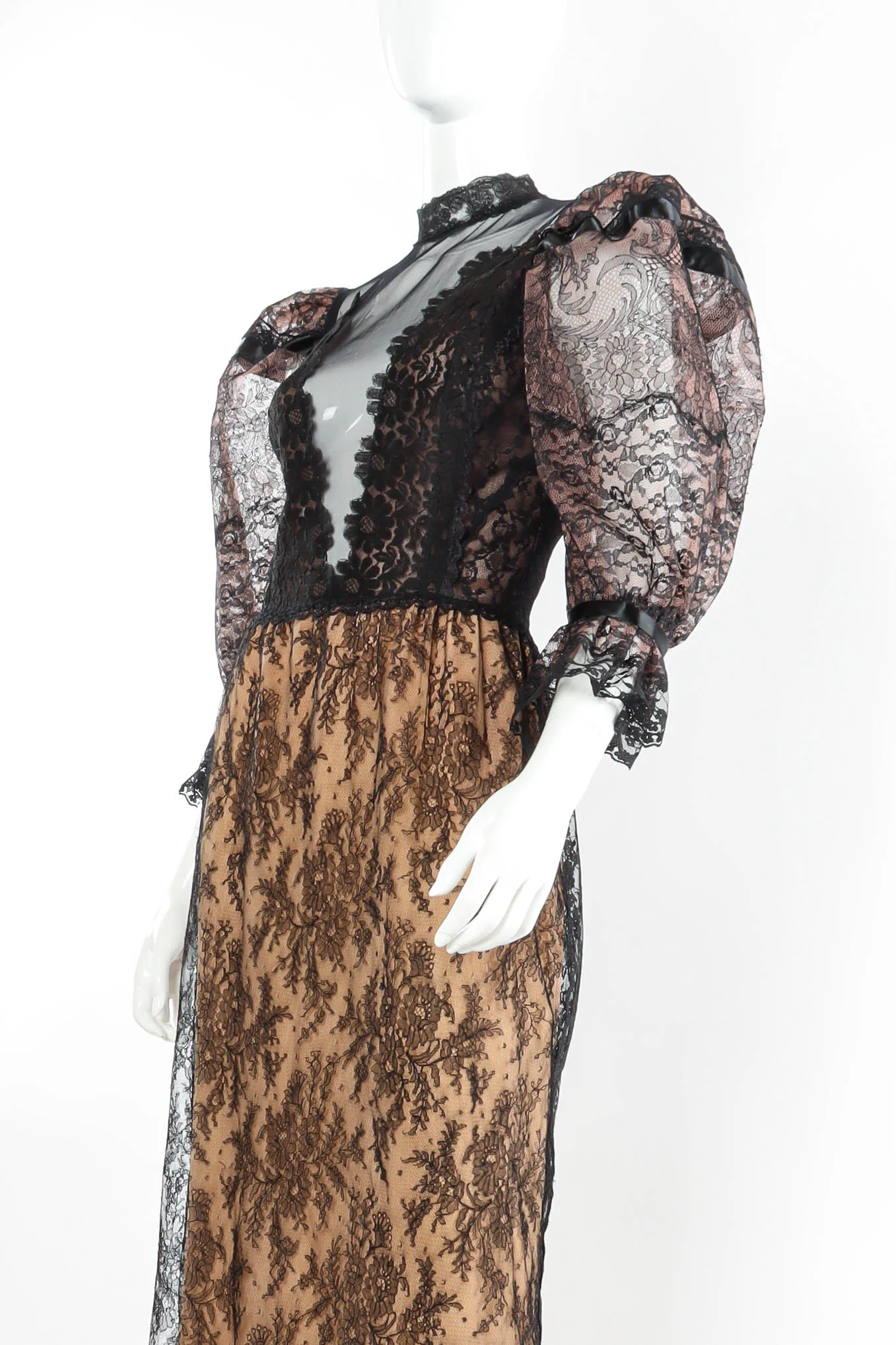 Chantilly Floral Lace Dress - Image 2