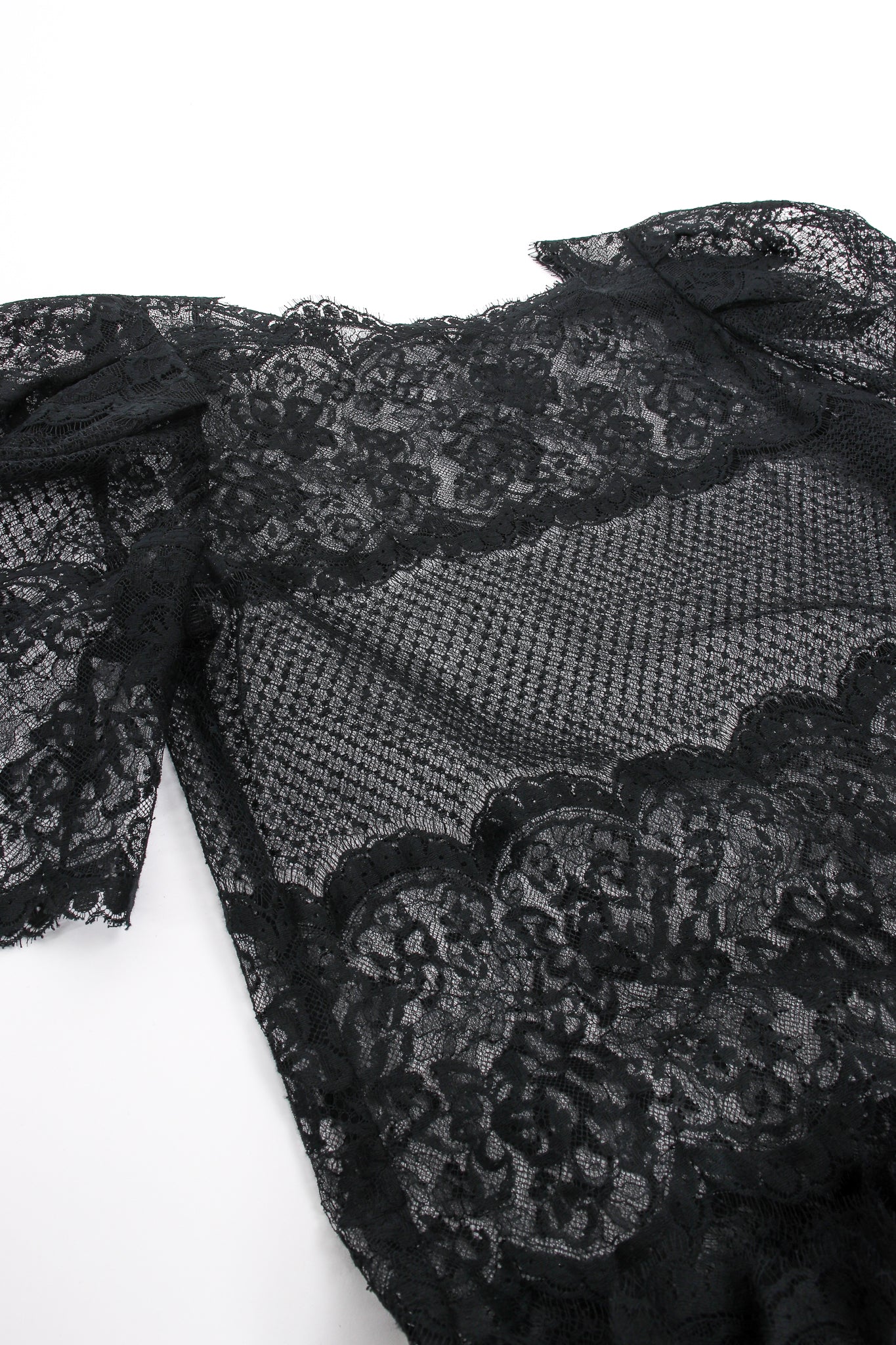 Chantilly Lace Peasant Dress - Image 15