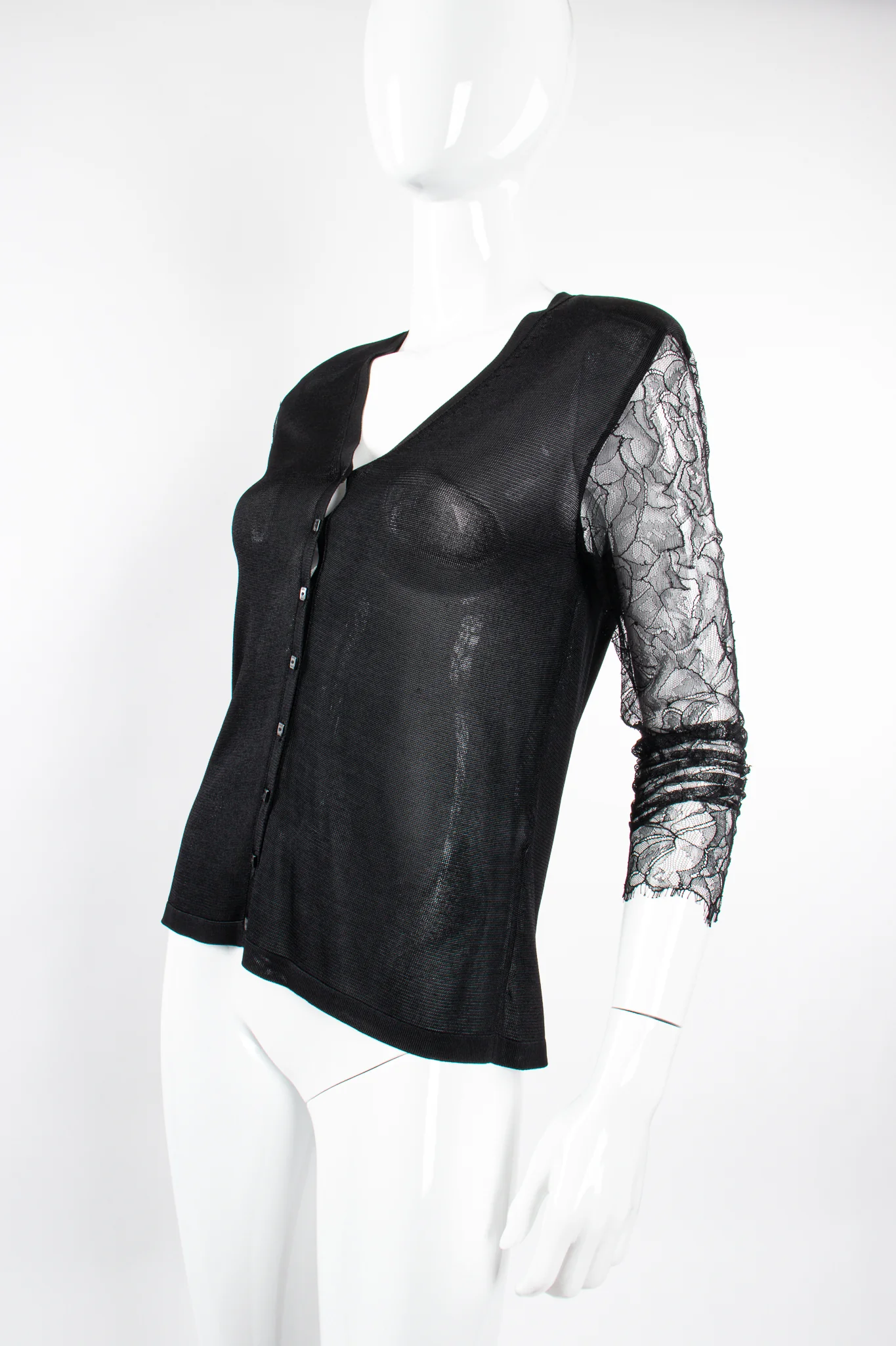 2000 Chantilly Lace Sleeve Cardigan - Image 2