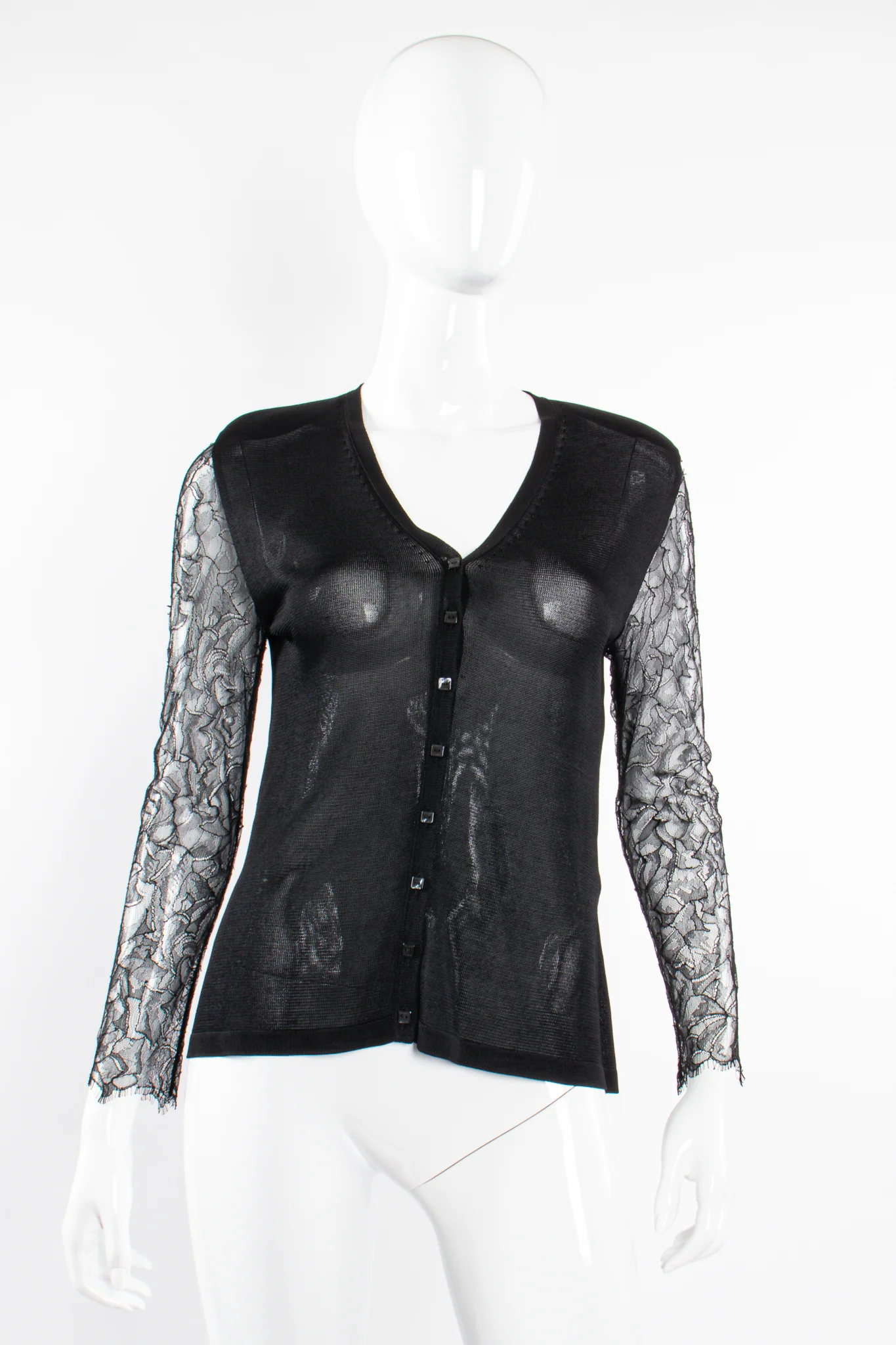 2000 Chantilly Lace Sleeve Cardigan - Image 3