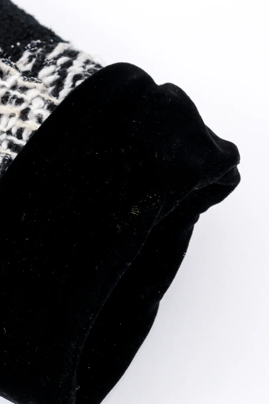 Check Bouclé & Velvet Trim Jacket - Image 10
