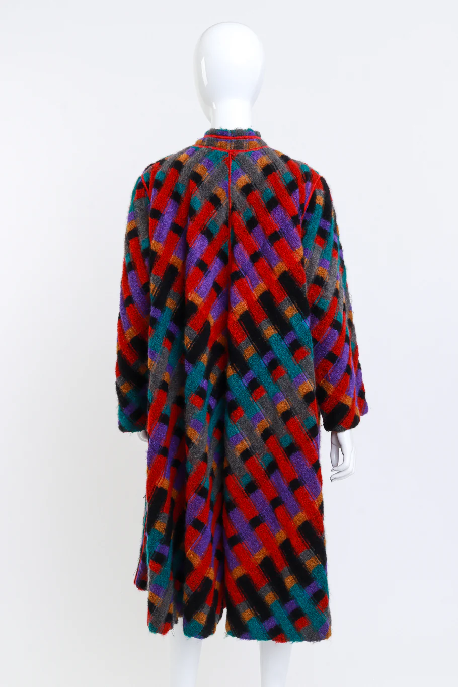 Check Stripe Swing Coat - Image 4