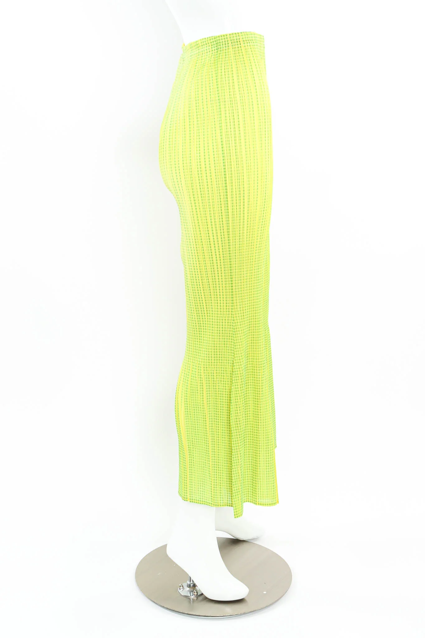 Checker Print Pleat Pant - Image 2