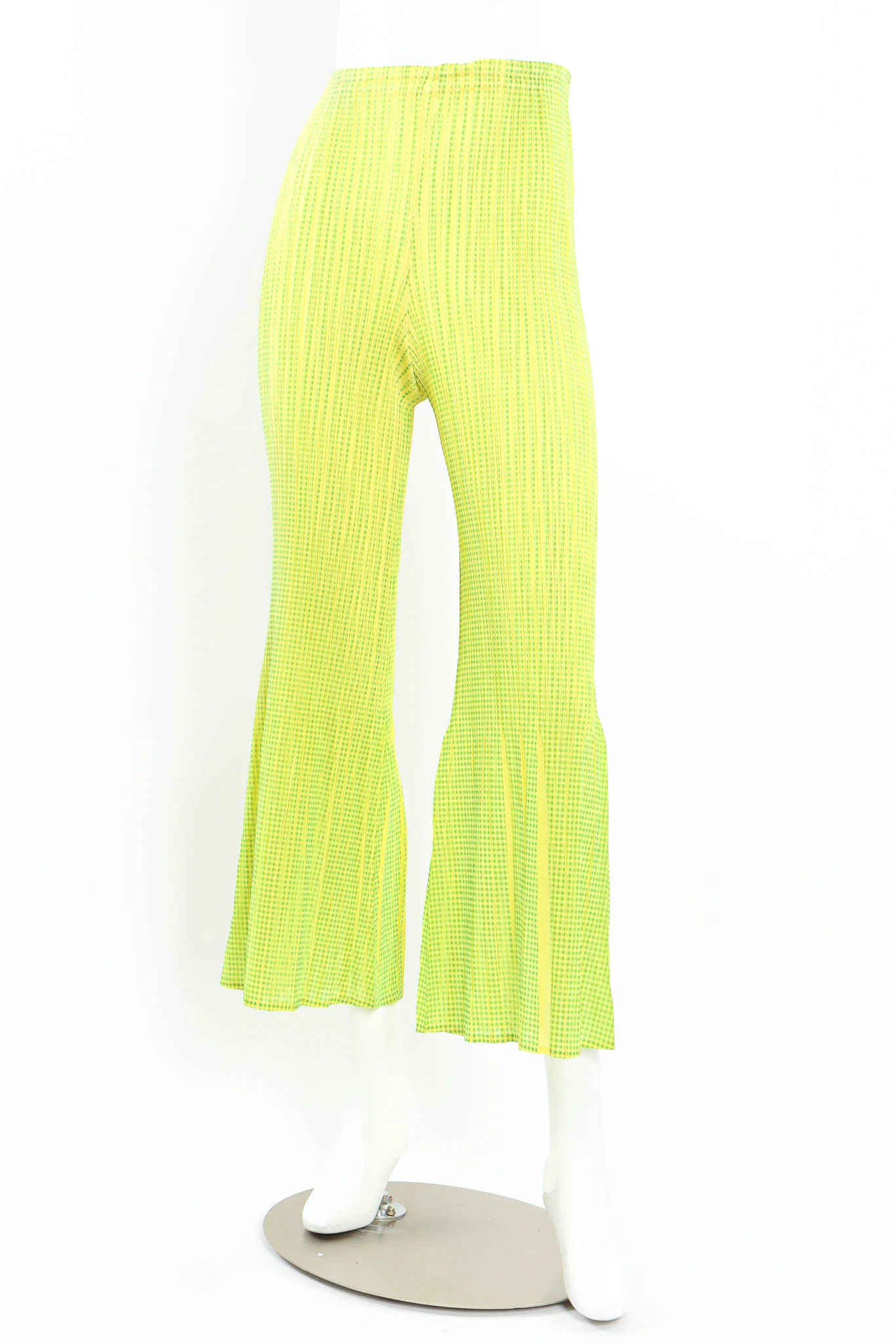 Checker Print Pleat Pant - Image 4