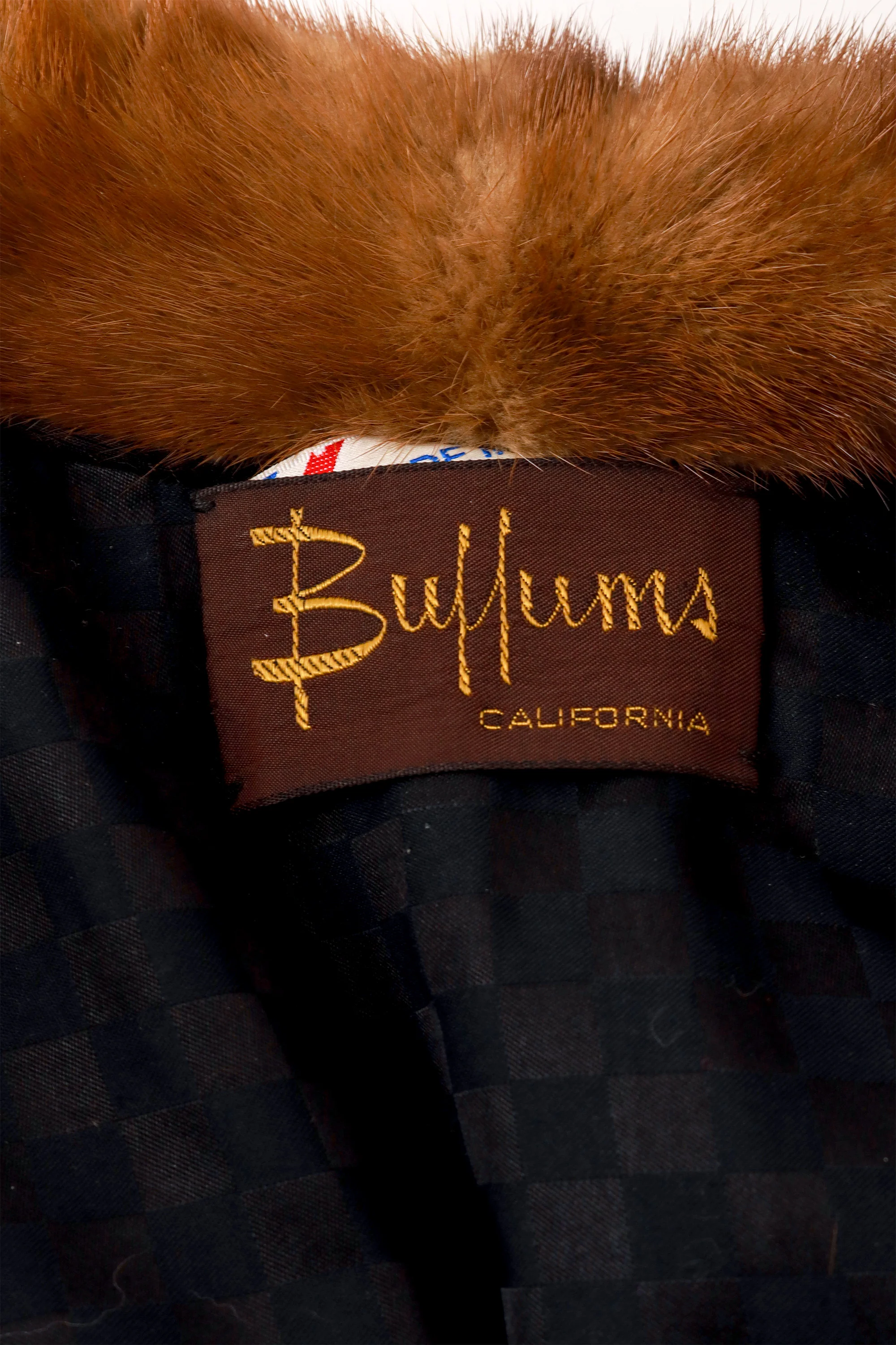 Checker Yoke Fur Jacket - Image 5