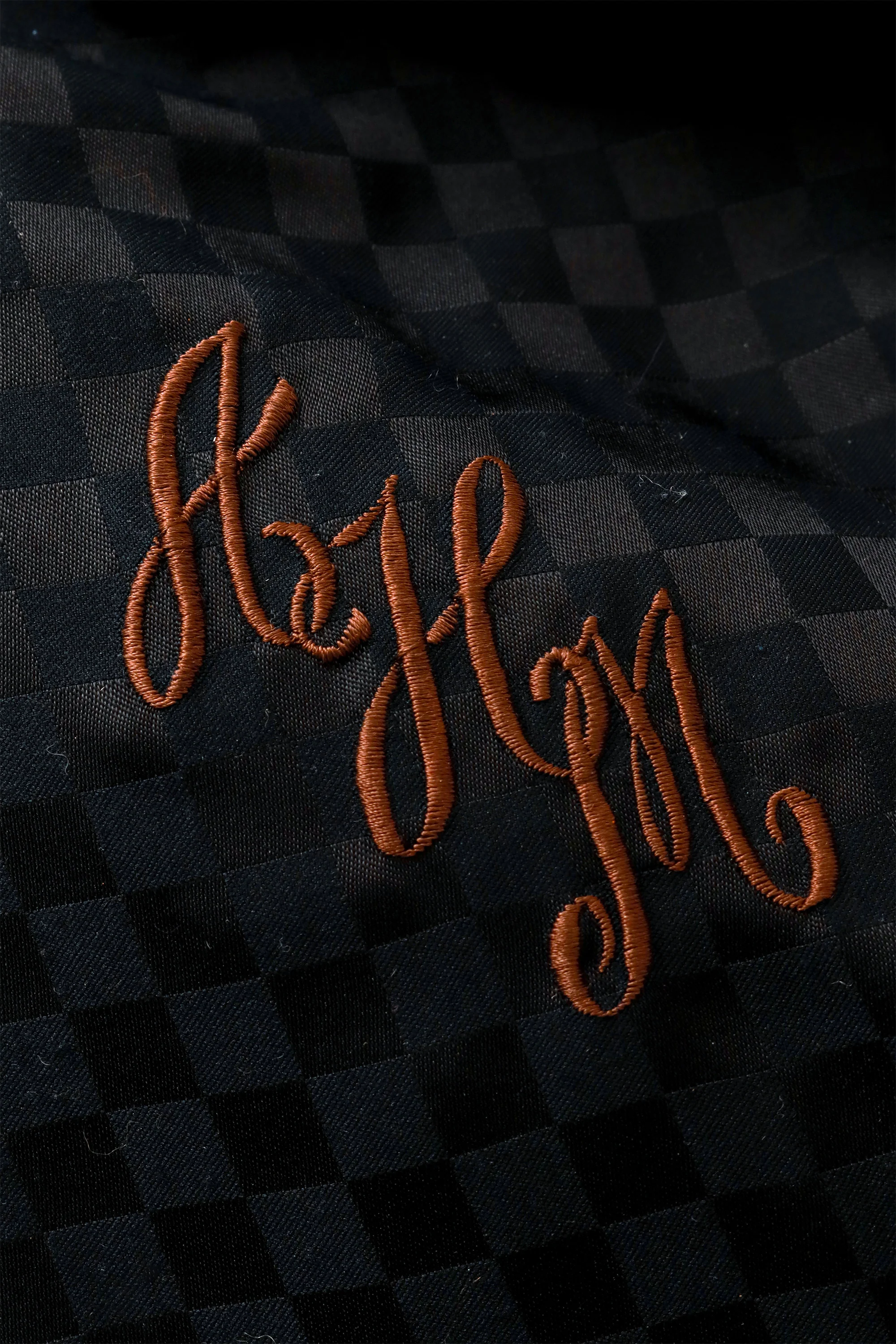 Checker Yoke Fur Jacket - Image 6