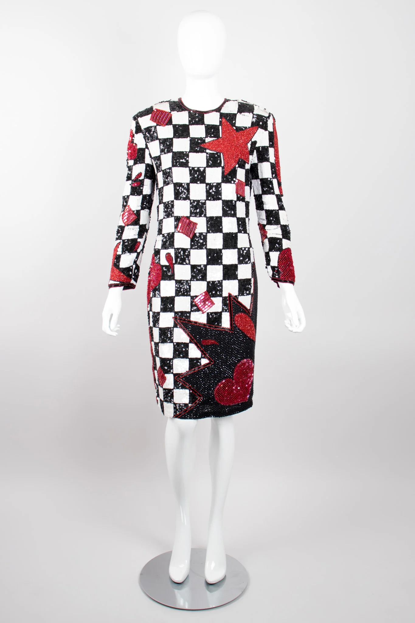Checkerboard Explosion Dress - Image 3