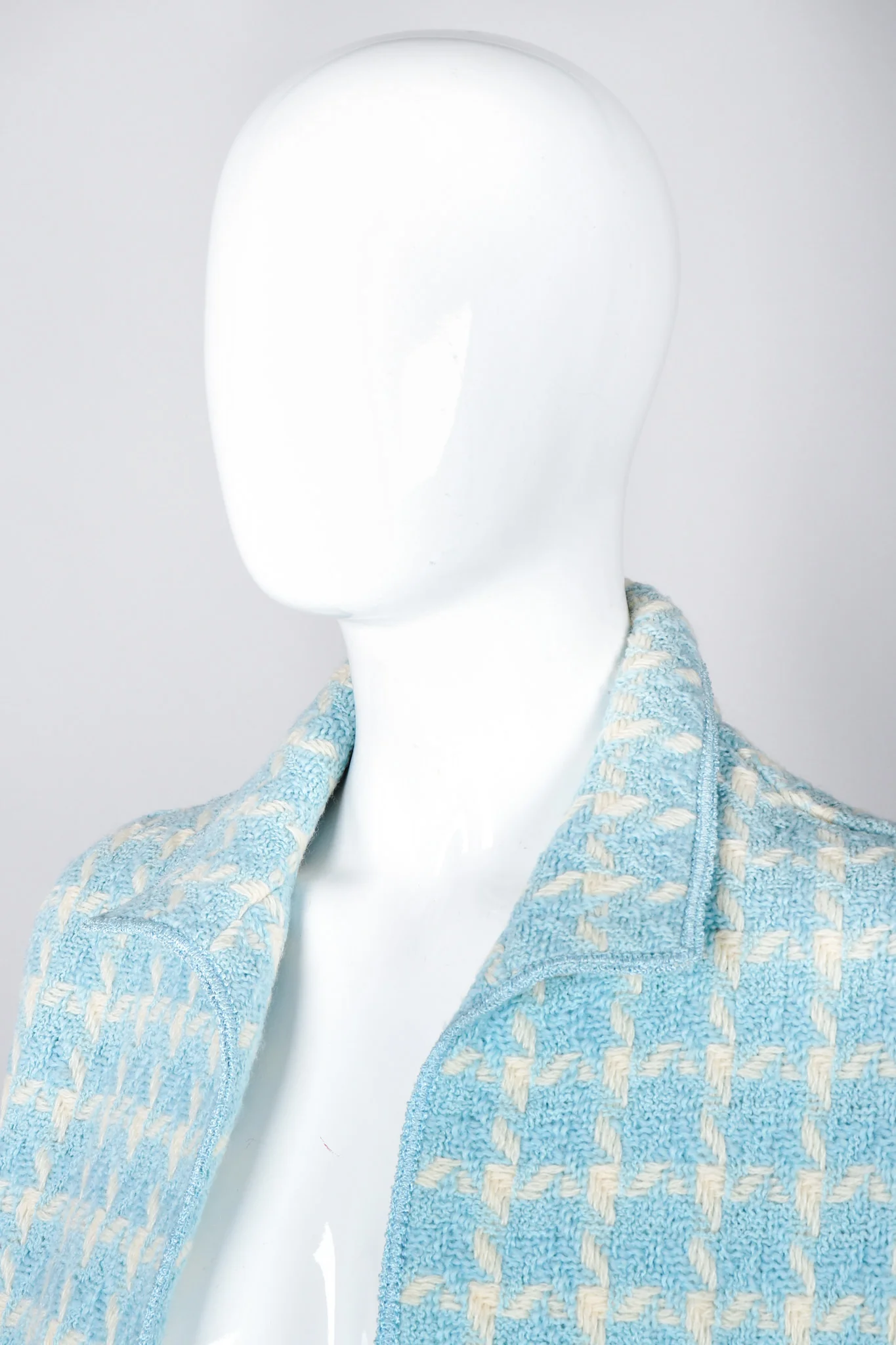 Checkered Knit Vest - Image 8