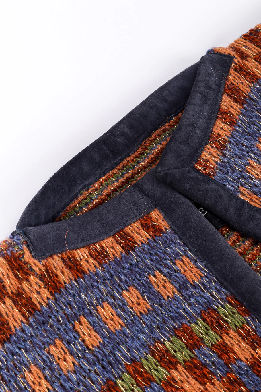 Checkered Lamé Knit Duster - Image 6