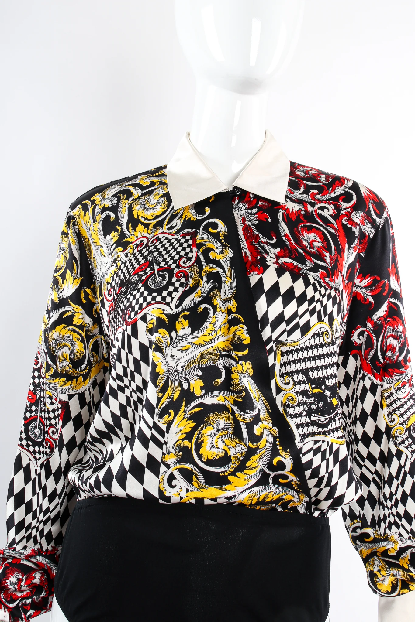 Checkered Motorcycle Rally Bodysuit - Image 2